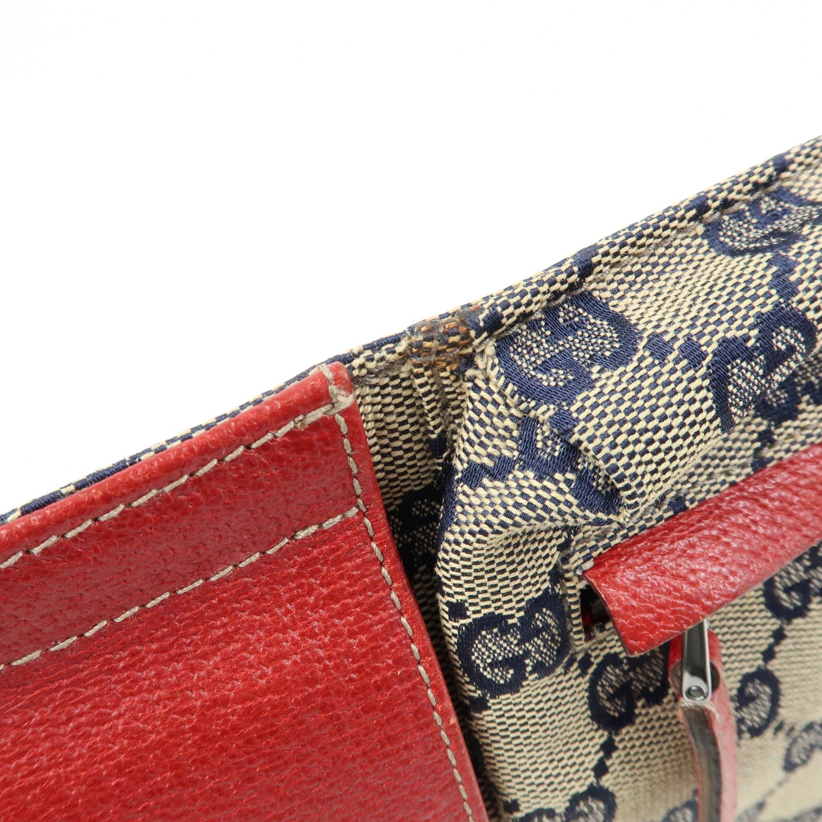 GUCCI Sherry GG Canvas Leather Waist Bag Crossbody Bag 28566