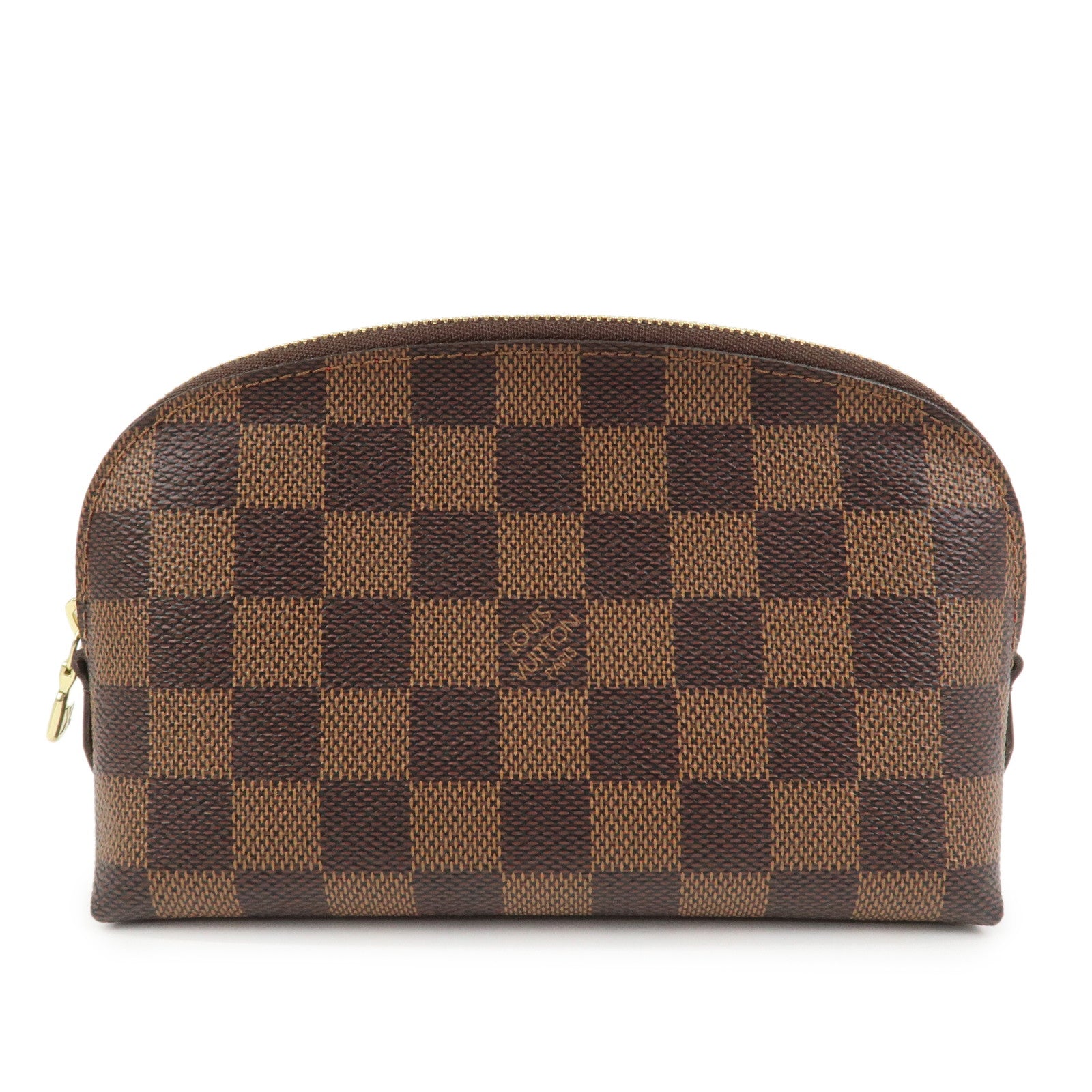 Louis Vuitton Damier Pochette Cosmetic PM Pouch Brown N47516
