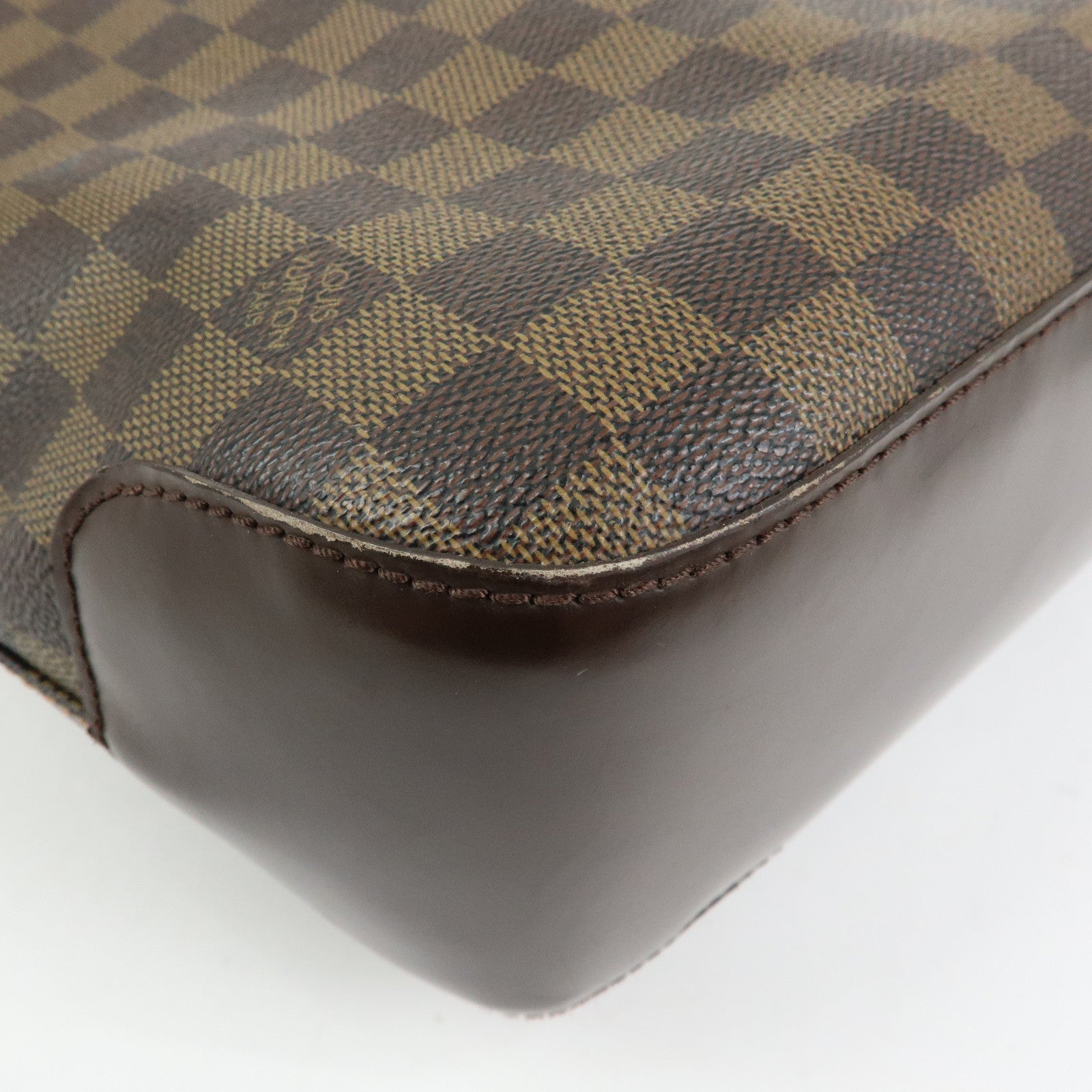Louis Vuitton Damier Spencer Shoulder Bag Damier Ebene Brown N58021