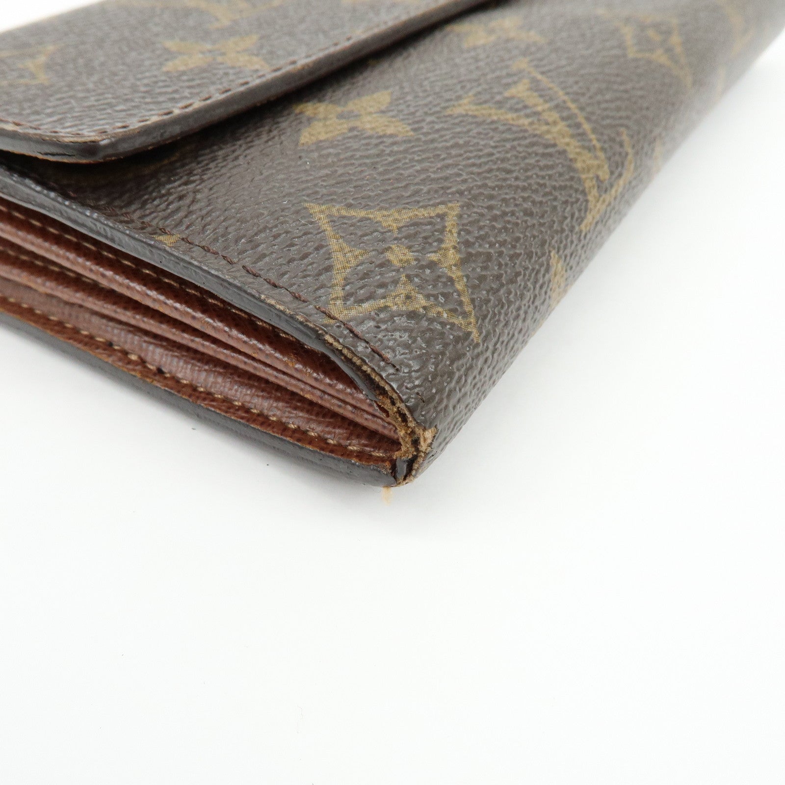 Louis Vuitton Monogram Portefeuille Sarah Long Wallet Brown M61734