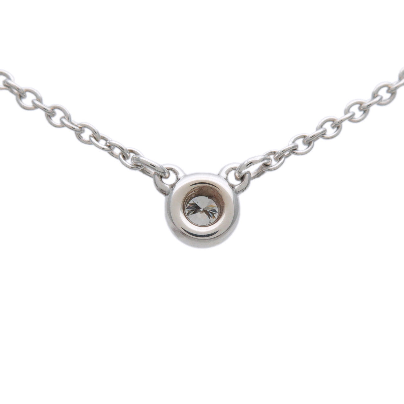 Tiffany & Co By the Yard 1P Diamond Necklace 0.05ct SV925