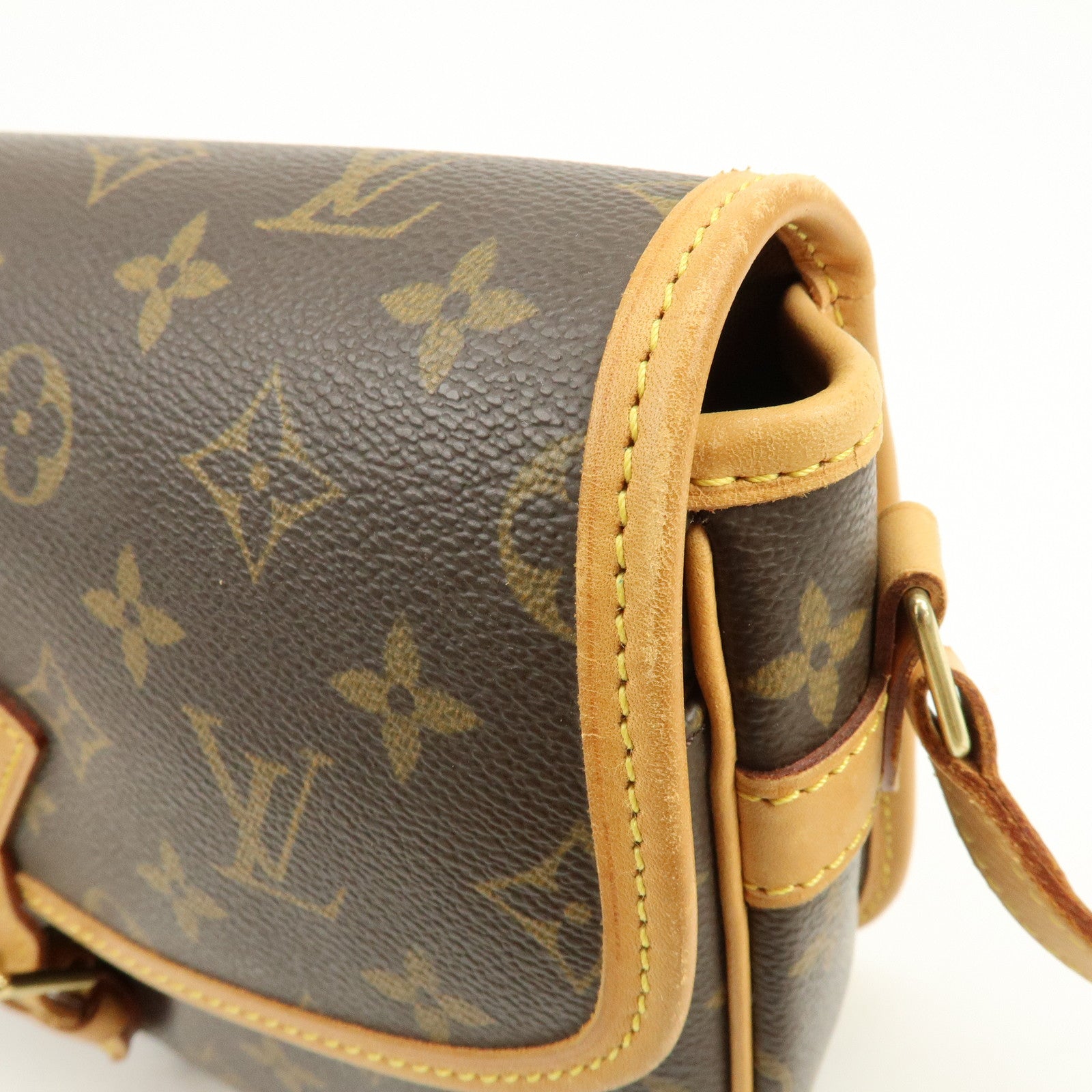 Louis Vuitton Monogram Sologne Canvas Shoulder Bag Brown M42250
