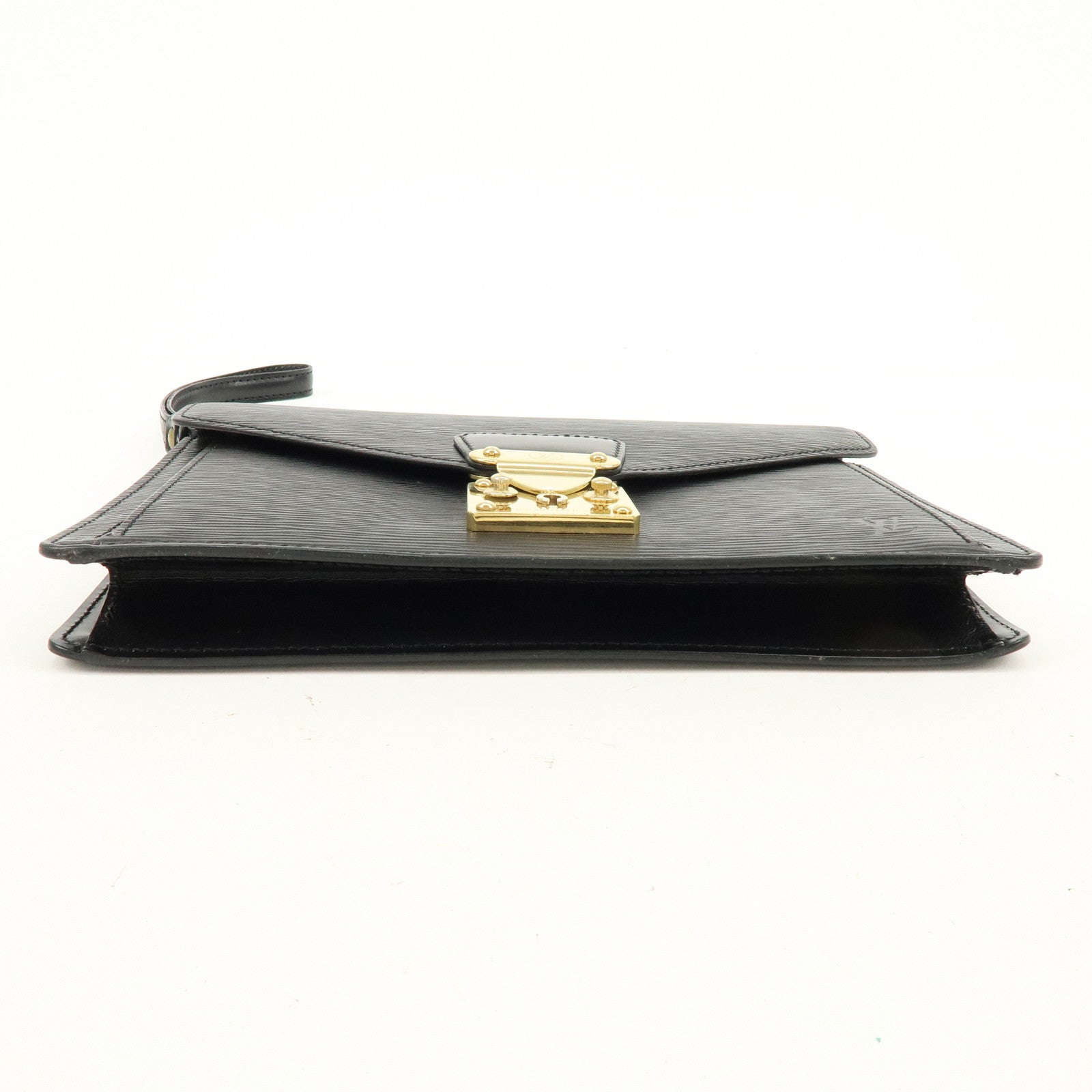 Louis Vuitton Epi Sellier Dragonne Clutch Bag Noir Black M52612