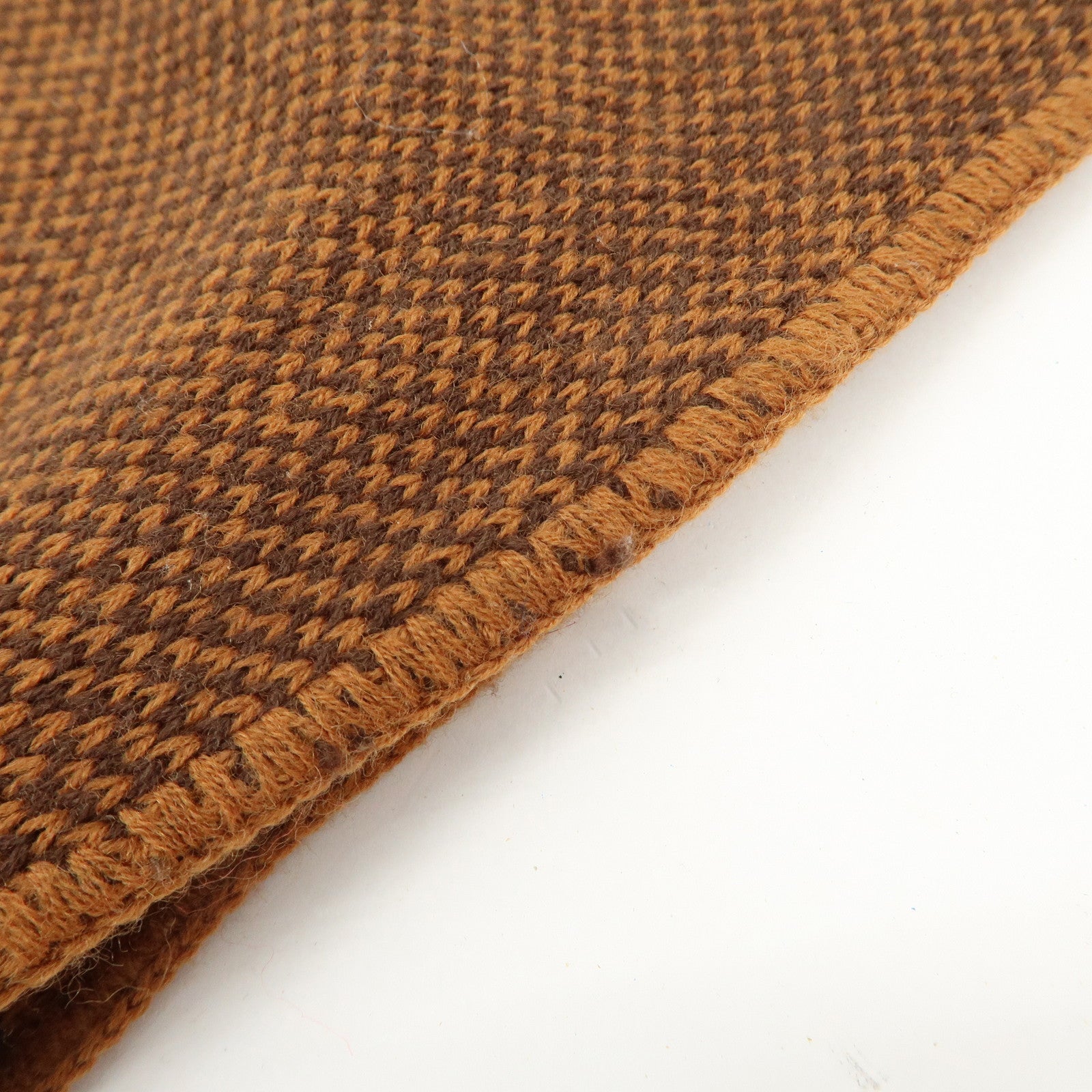 Christian Dior Trotter Wool 100% Scarf Brown