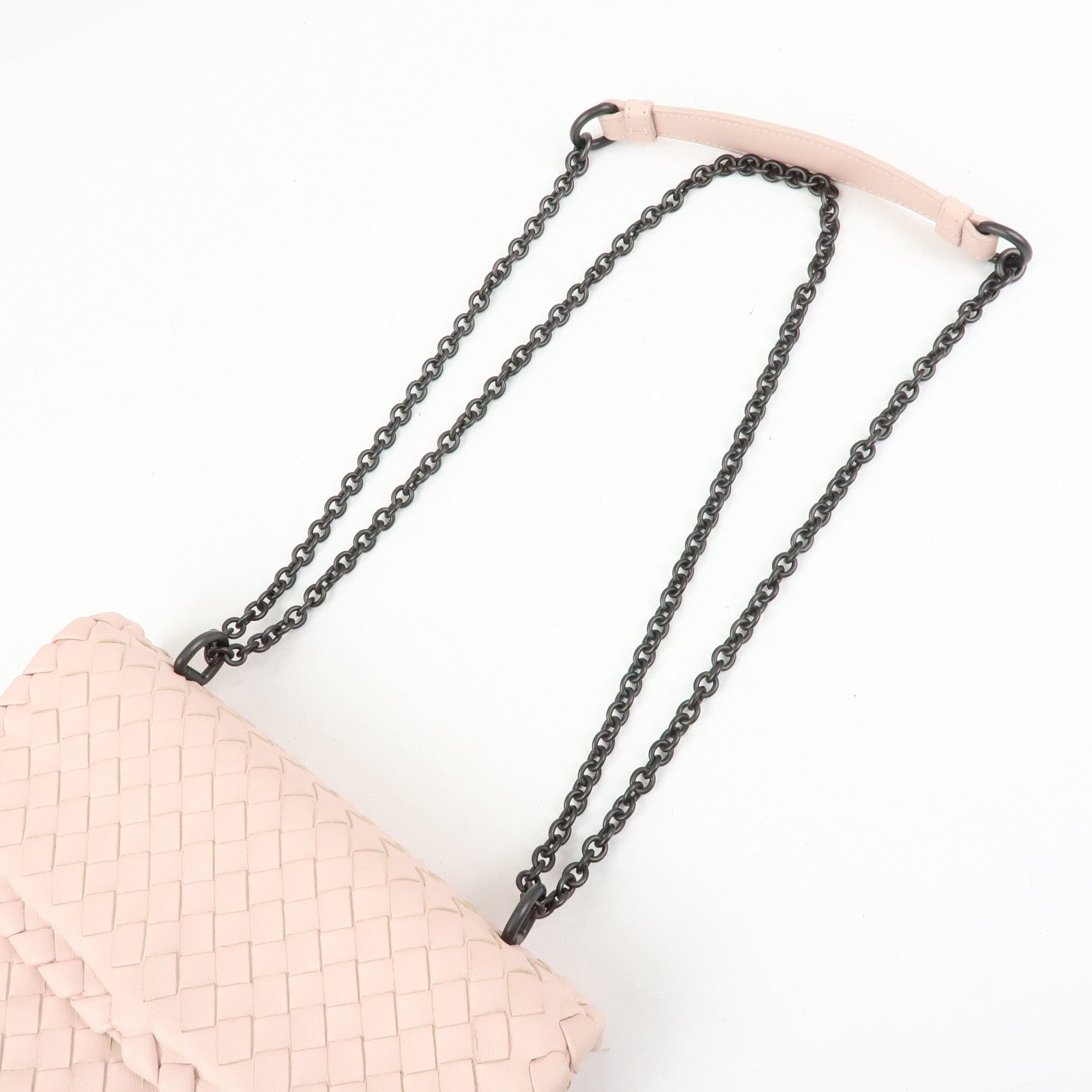 BOTTEGA VENETA Intrecciato Leather Chain Shoulder Bag BO5179432F