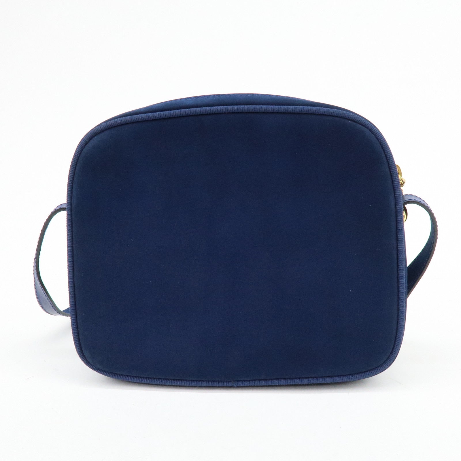 Ferragamo Vara Suede Shoulder Bag Crossbody Bag Camera Bag Navy
