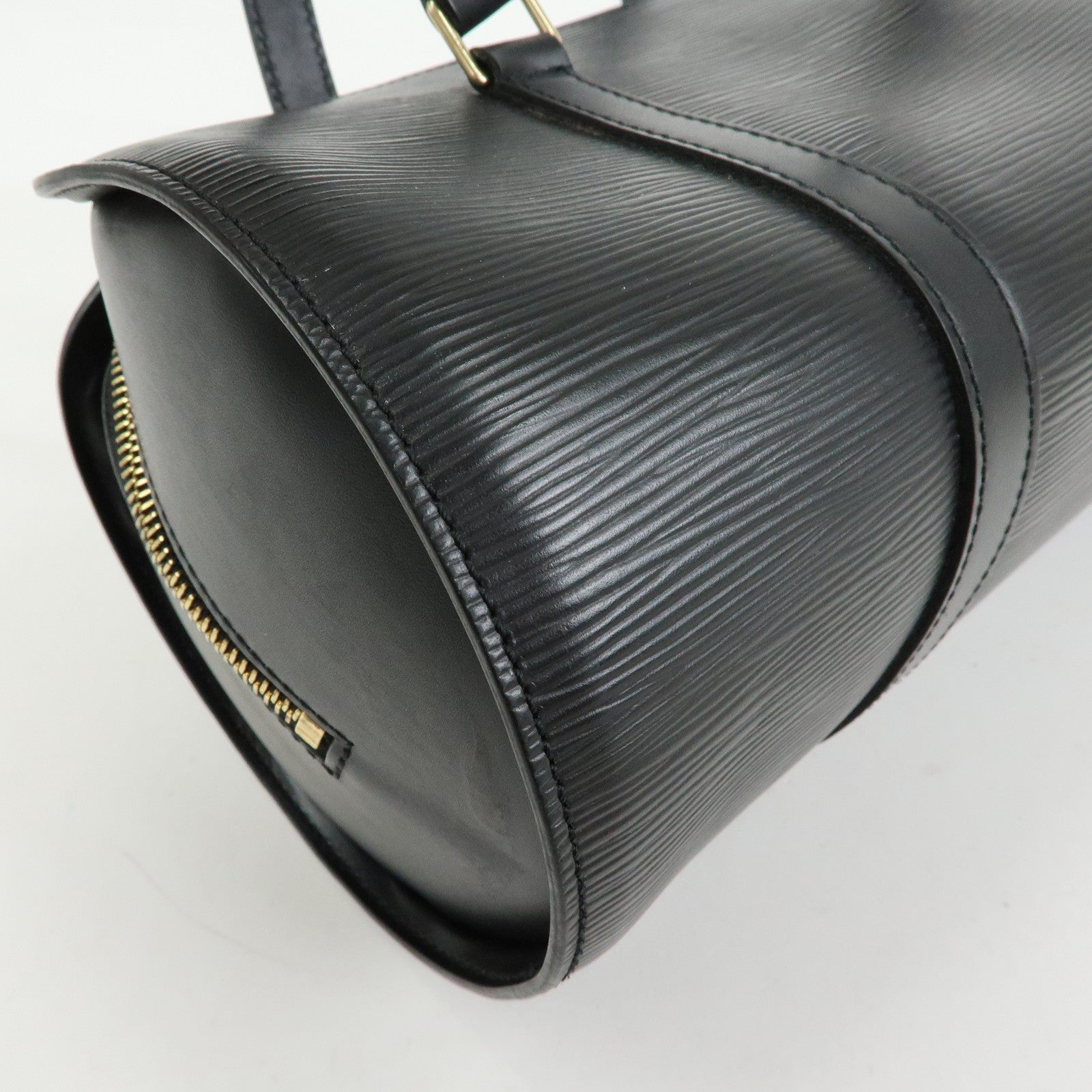 Louis Vuitton Epi Soufflot Leather Shoulder Hand Bag Noir M52222