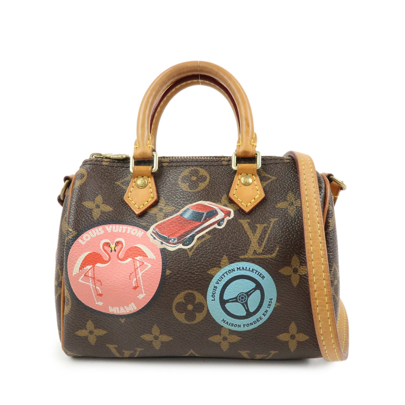 Louis Vuitton Nano Speedy Limited Edition World Tour M62208