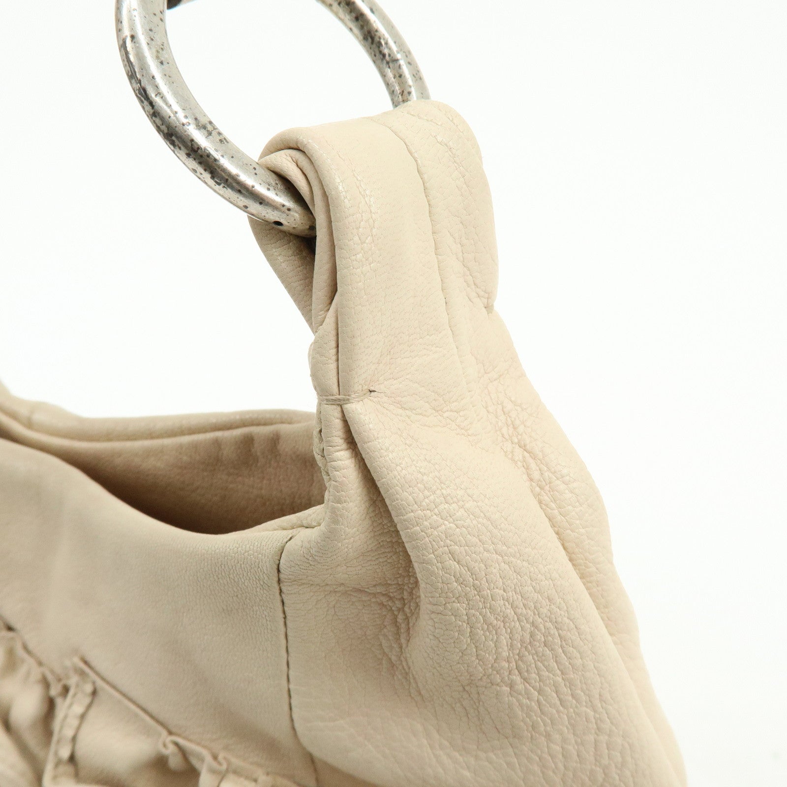 SAINT LAURENT PARIS YSL Nadja Shoulder Bag Light Beige 112937