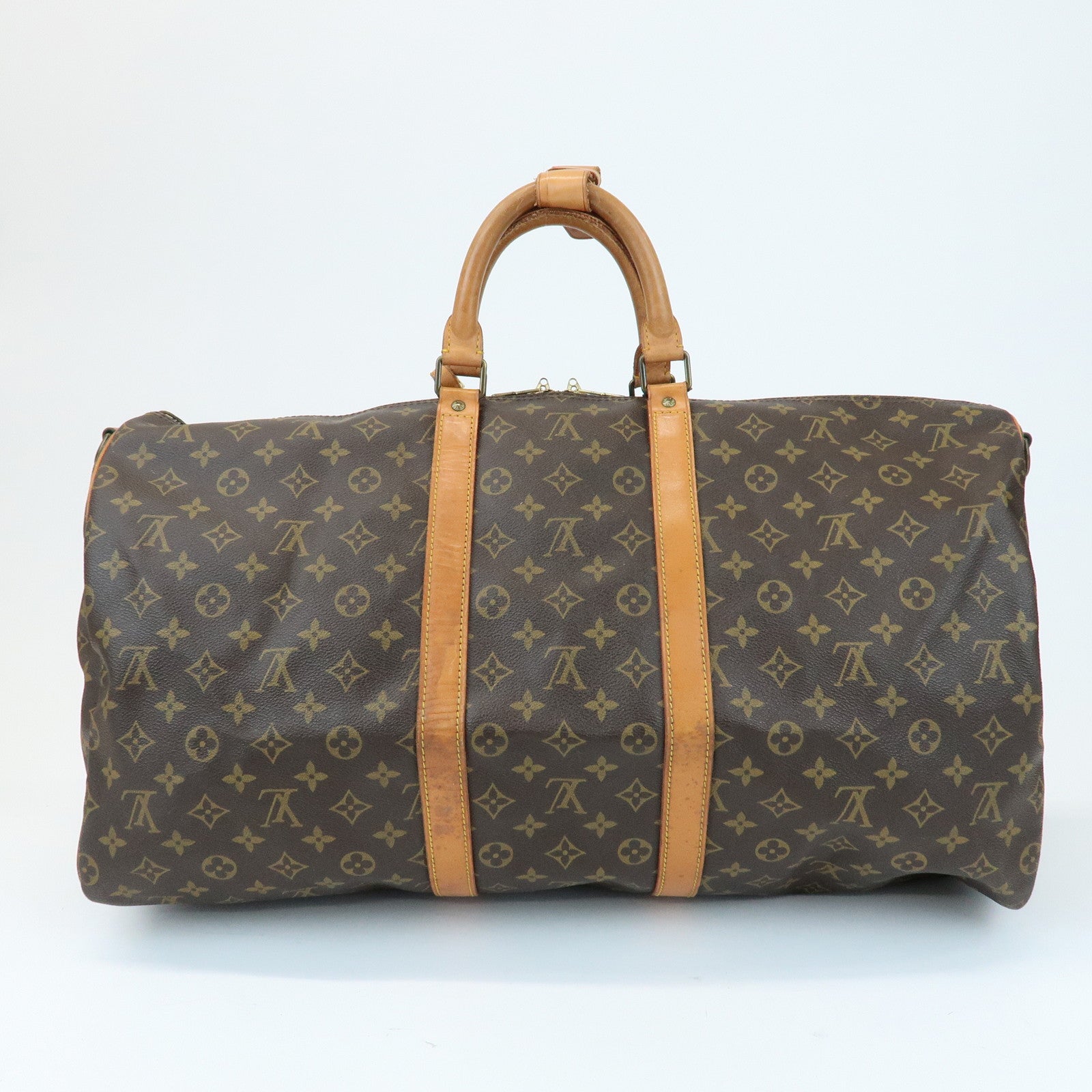 Louis Vuitton Monogram Keep All Bandouliere 55 Boston Bag M41414