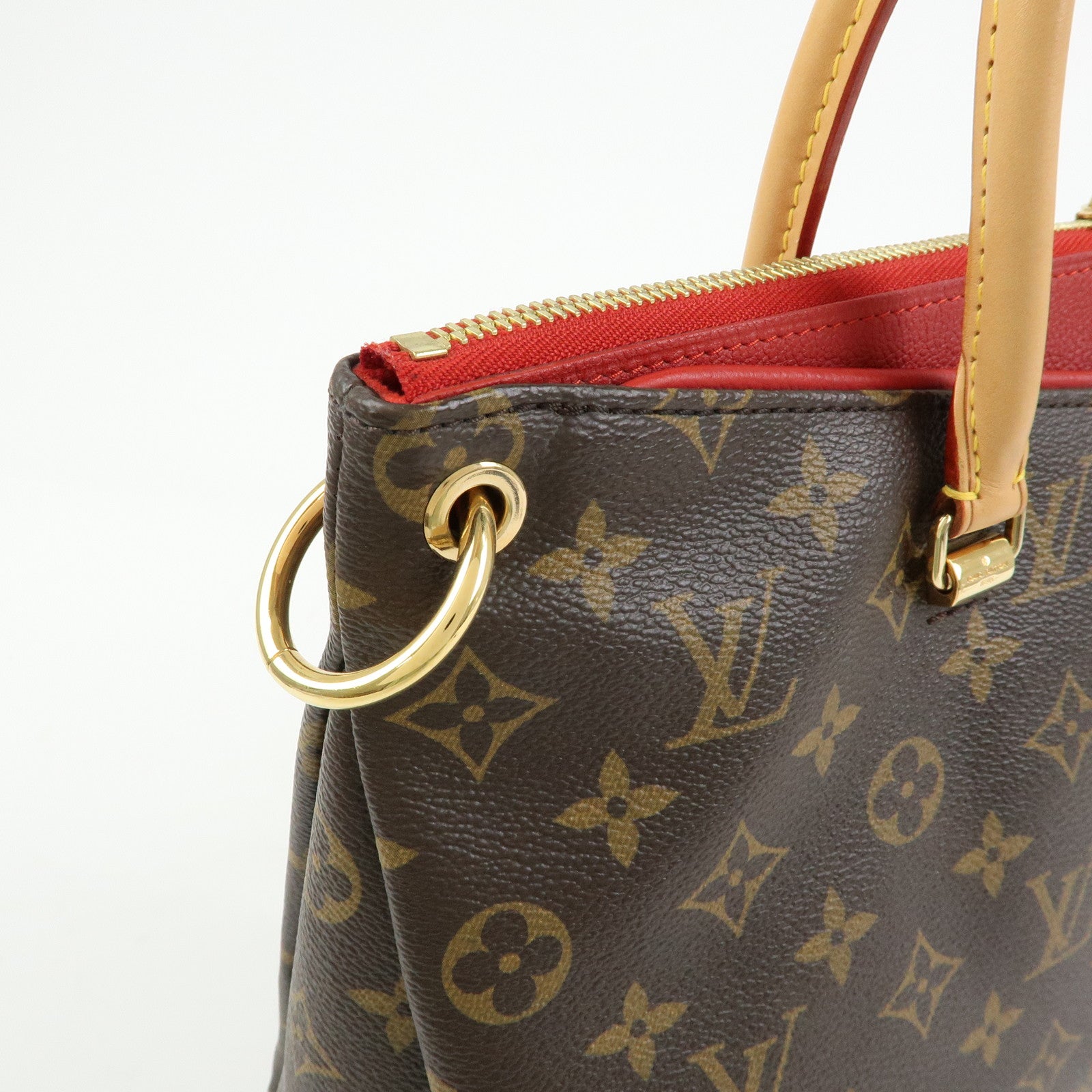 Louis Vuitton Monogram Pallas Canvas Leather 2Way Bag Cerise M41175