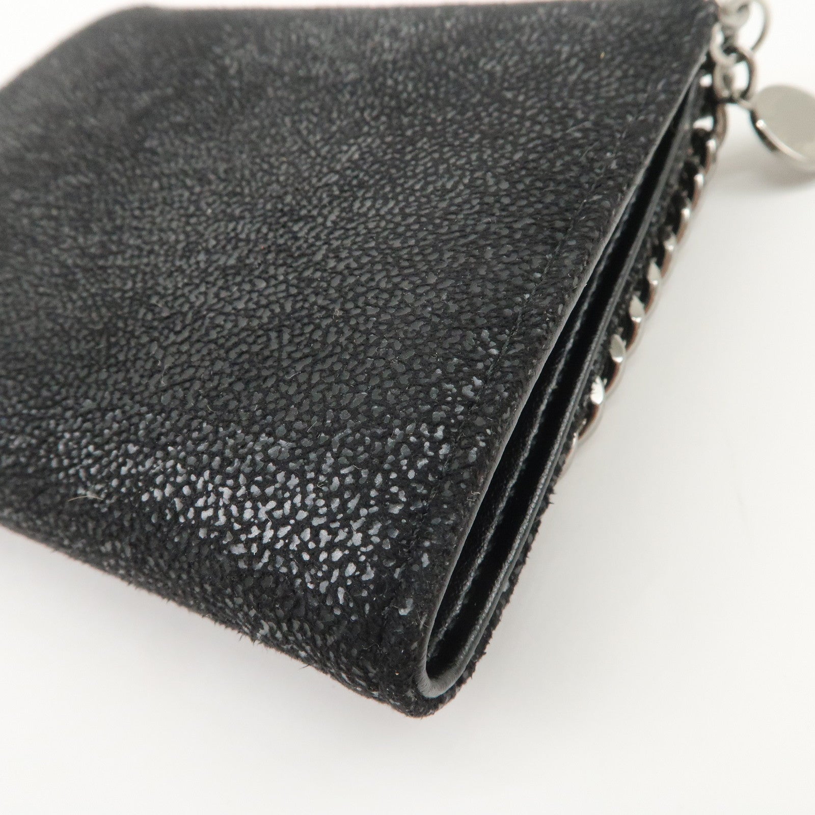 STELLA MCCARTNEY Falabella Small Flap Wallet Black