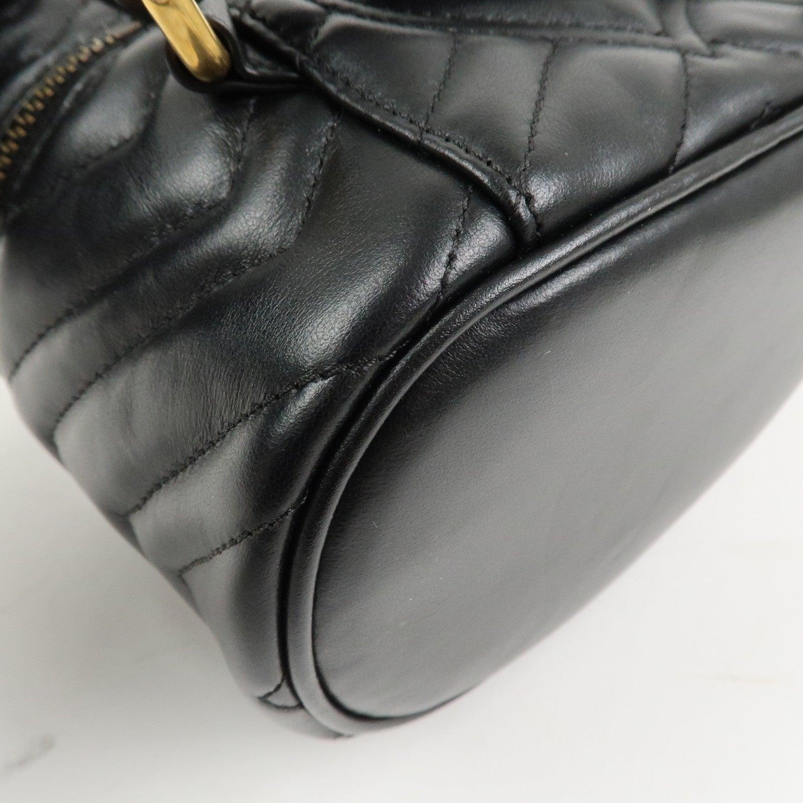 GUCCI GG Marmont Leather Mini Backpack Rucksack Black 598594
