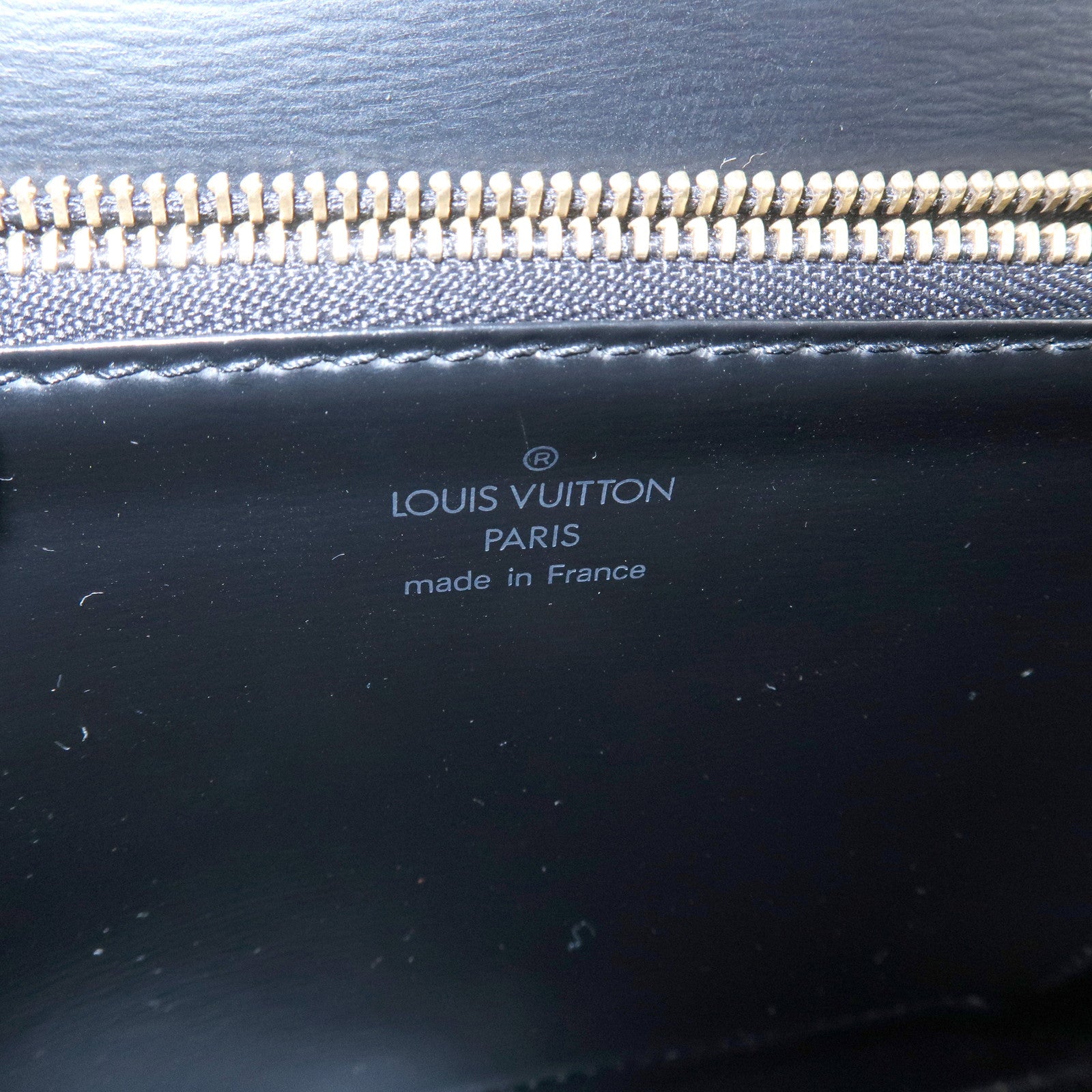 Louis Vuitton Epi Leather Malesherbes Hand Bag Noir Black M52372