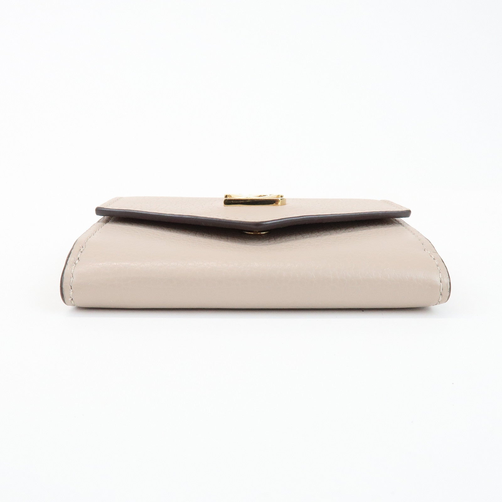 Louis Vuitton Torillon Portefeuille Lock Mini Wallet Greige M69340