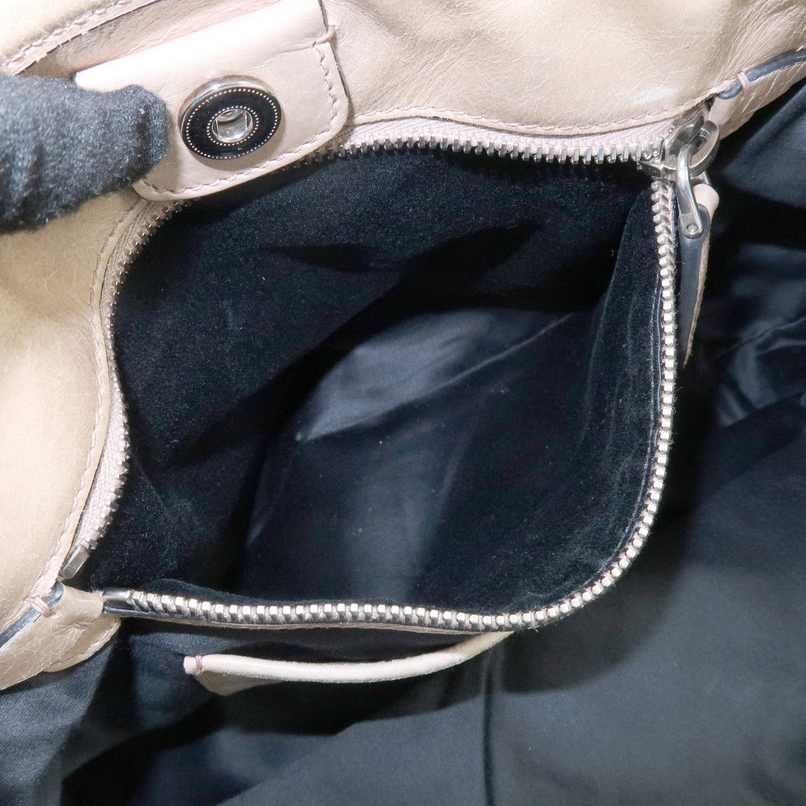 MIU MIU Leather 2Way Bag Hand Bag Shoulder Bag Beige RN0685