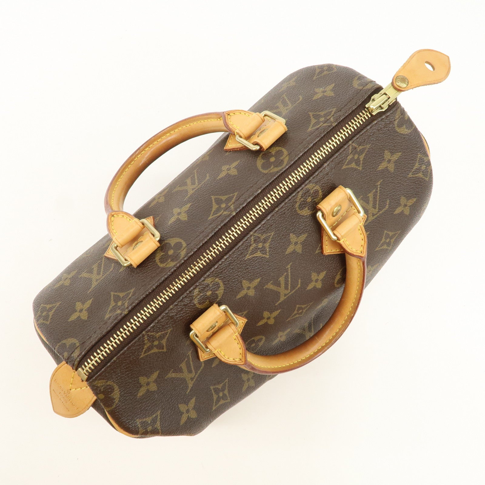 Louis Vuitton Monogram Speedy 25 Boston Bag Hand Bag Brown M41528