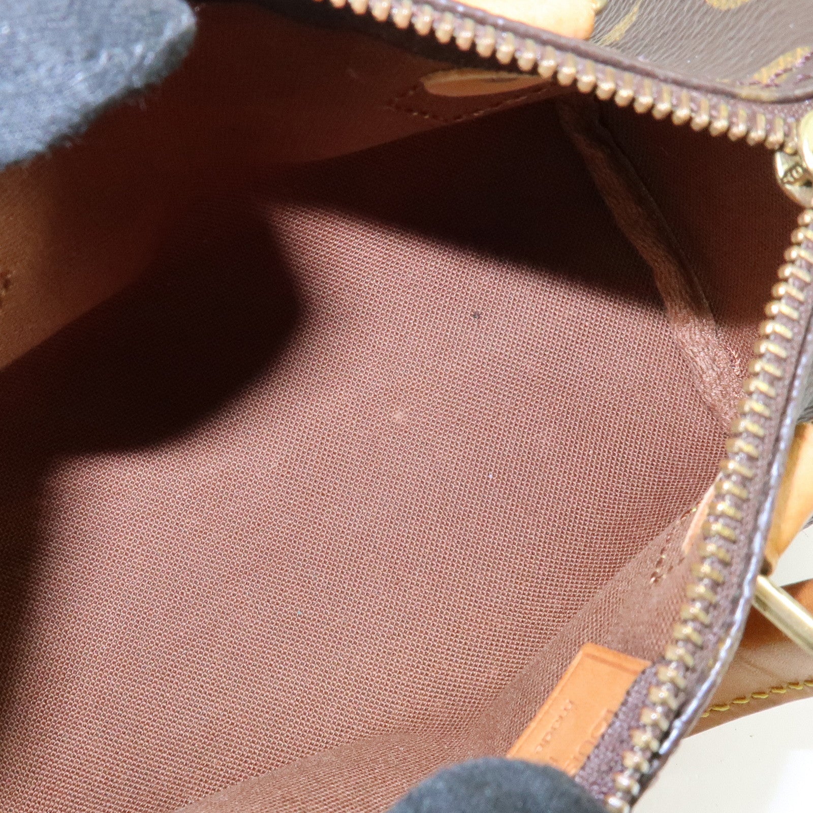 Louis Vuitton Monogram Mini Speedy Hand Bag Brown M41534