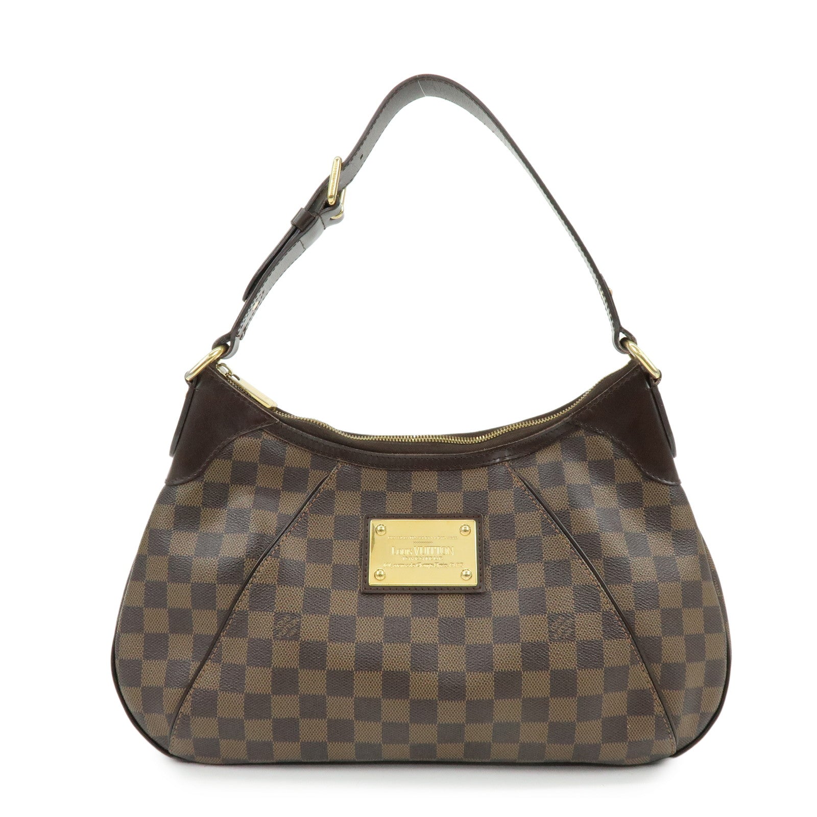 Louis Vuitton Damier Thames GM Shoulder Bag Brown N48181