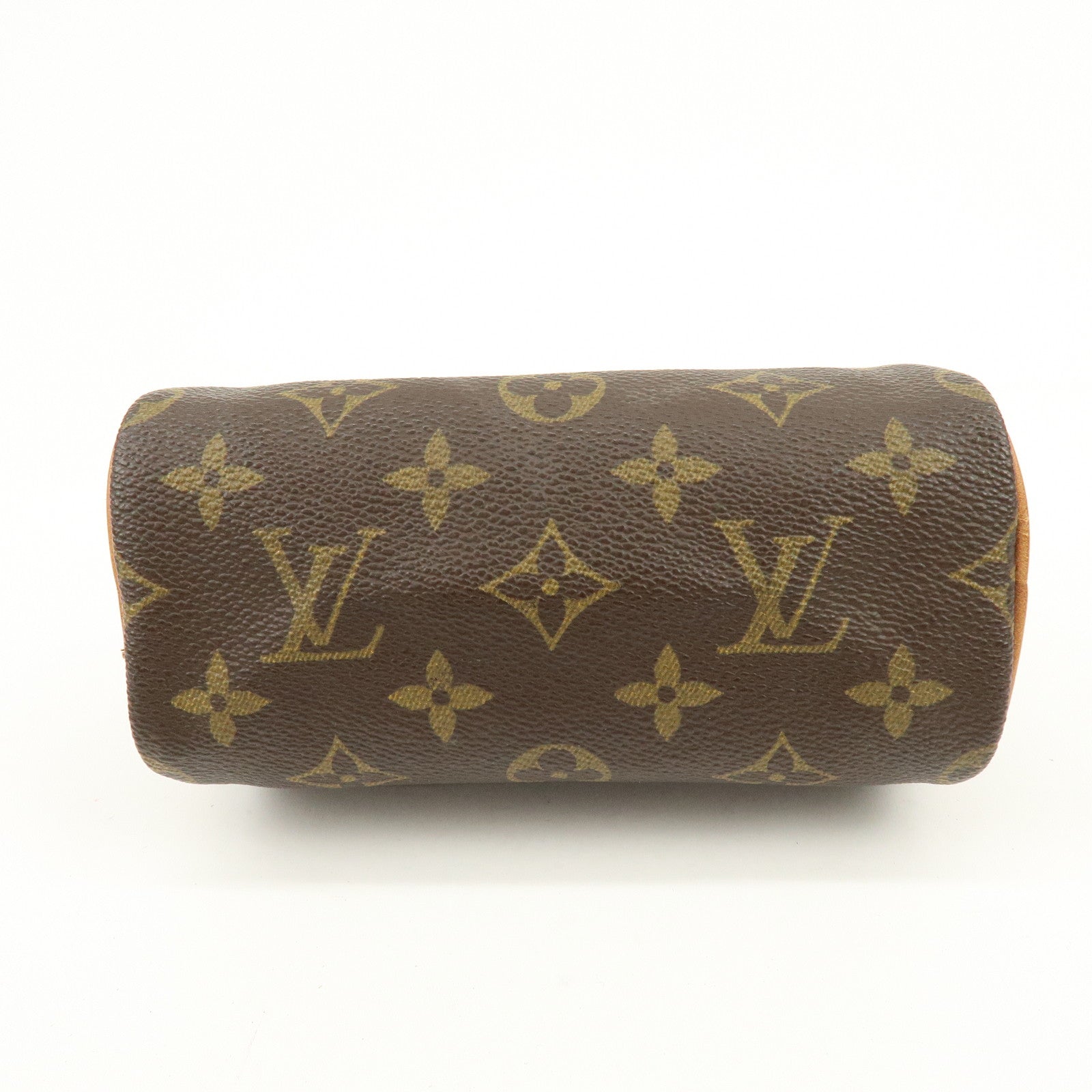 Louis Vuitton Monogram Mini Speedy Hand Bag Brown M41534