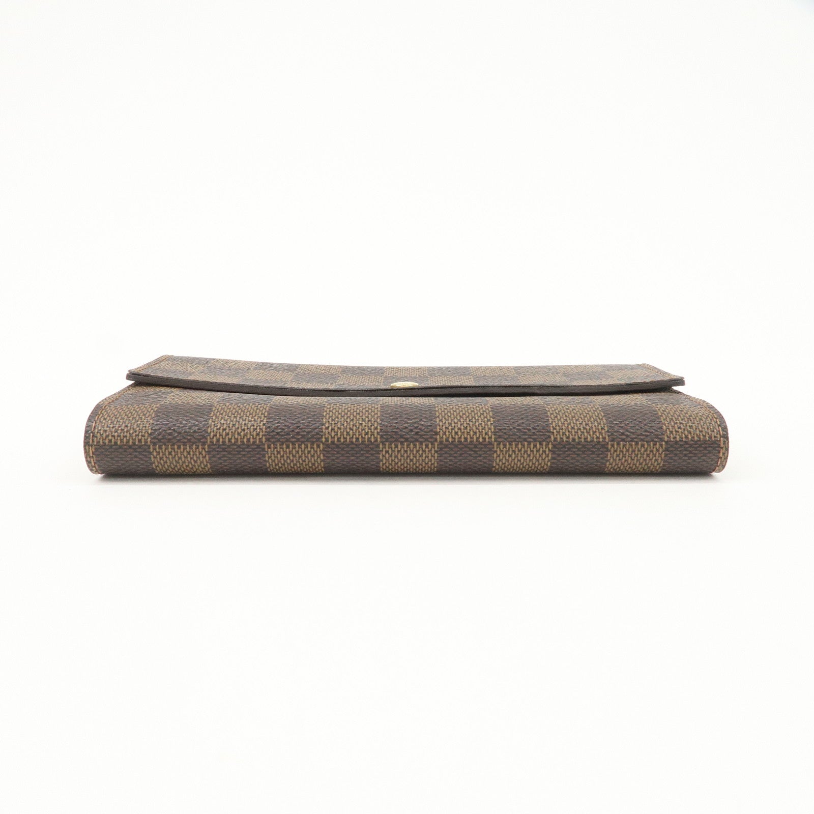 Louis Vuitton Damier Canvas Portefeuille Sarah Wallet Brown N61734