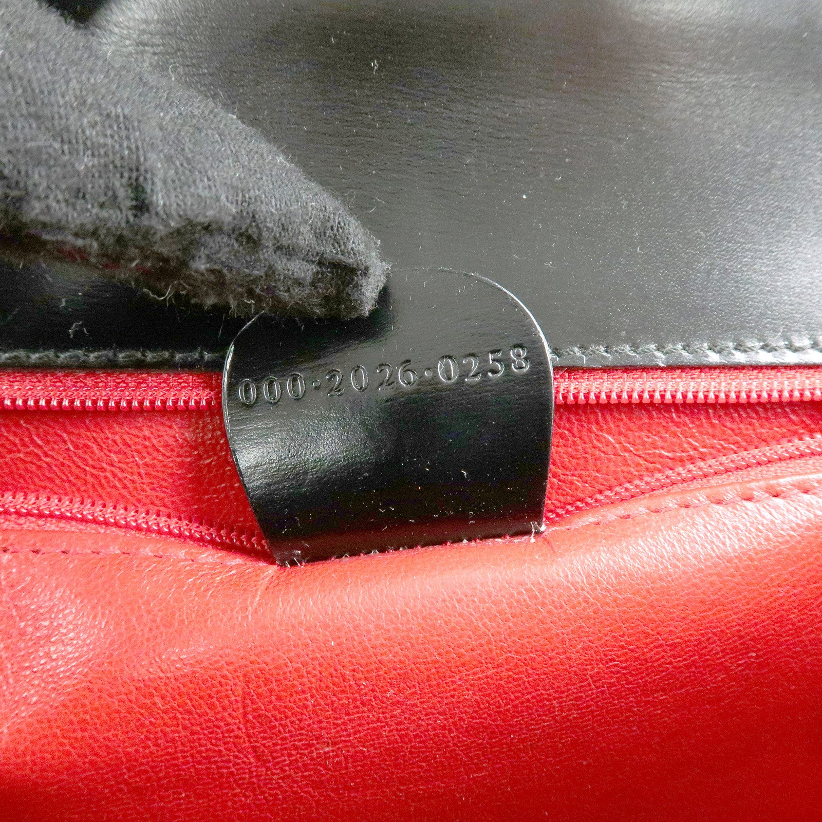 GUCCI Lady Lock Calf Leather 2Way Hand Bag Black