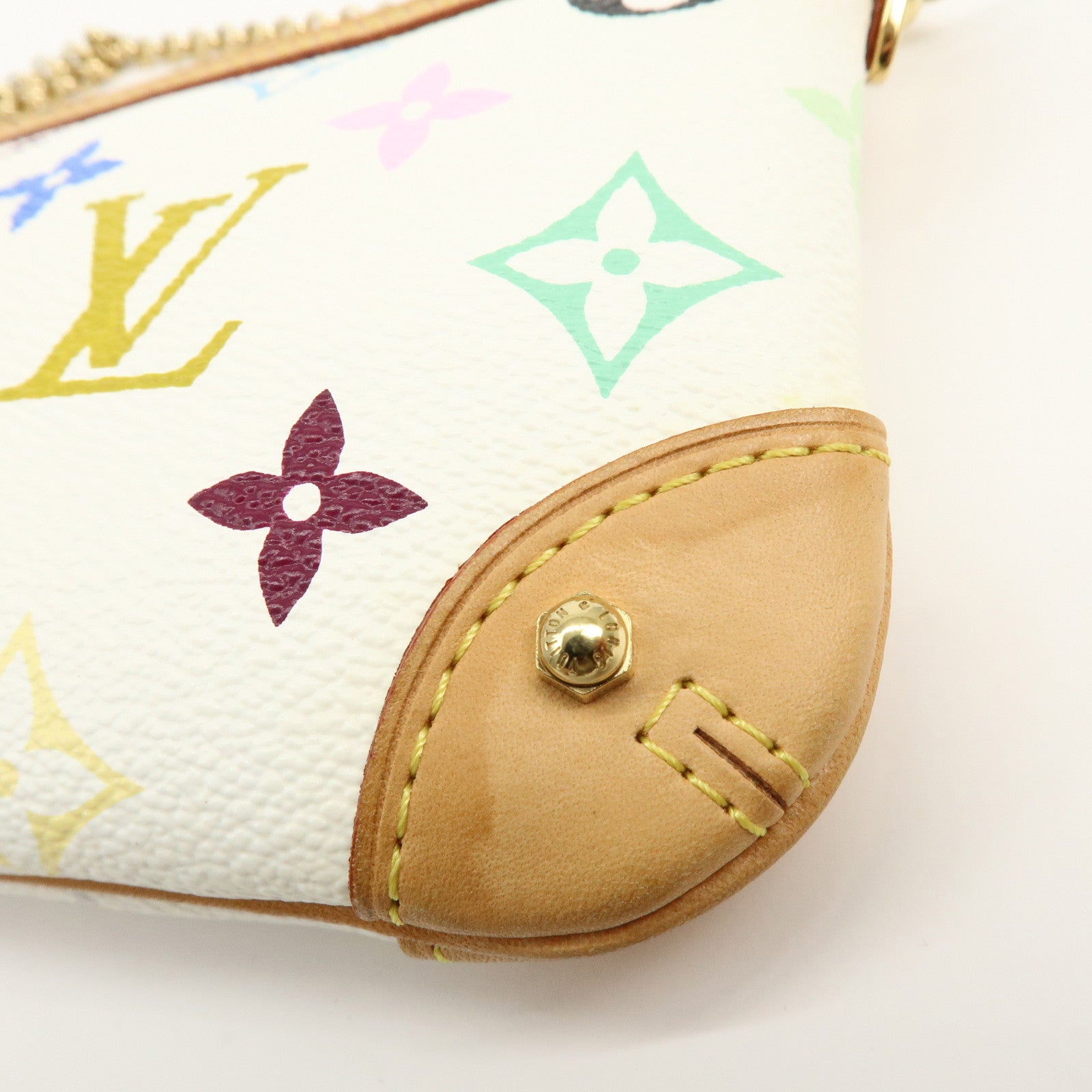 Louis Vuitton Monogram Multicolor Pochette Milla MM Blanc M60096