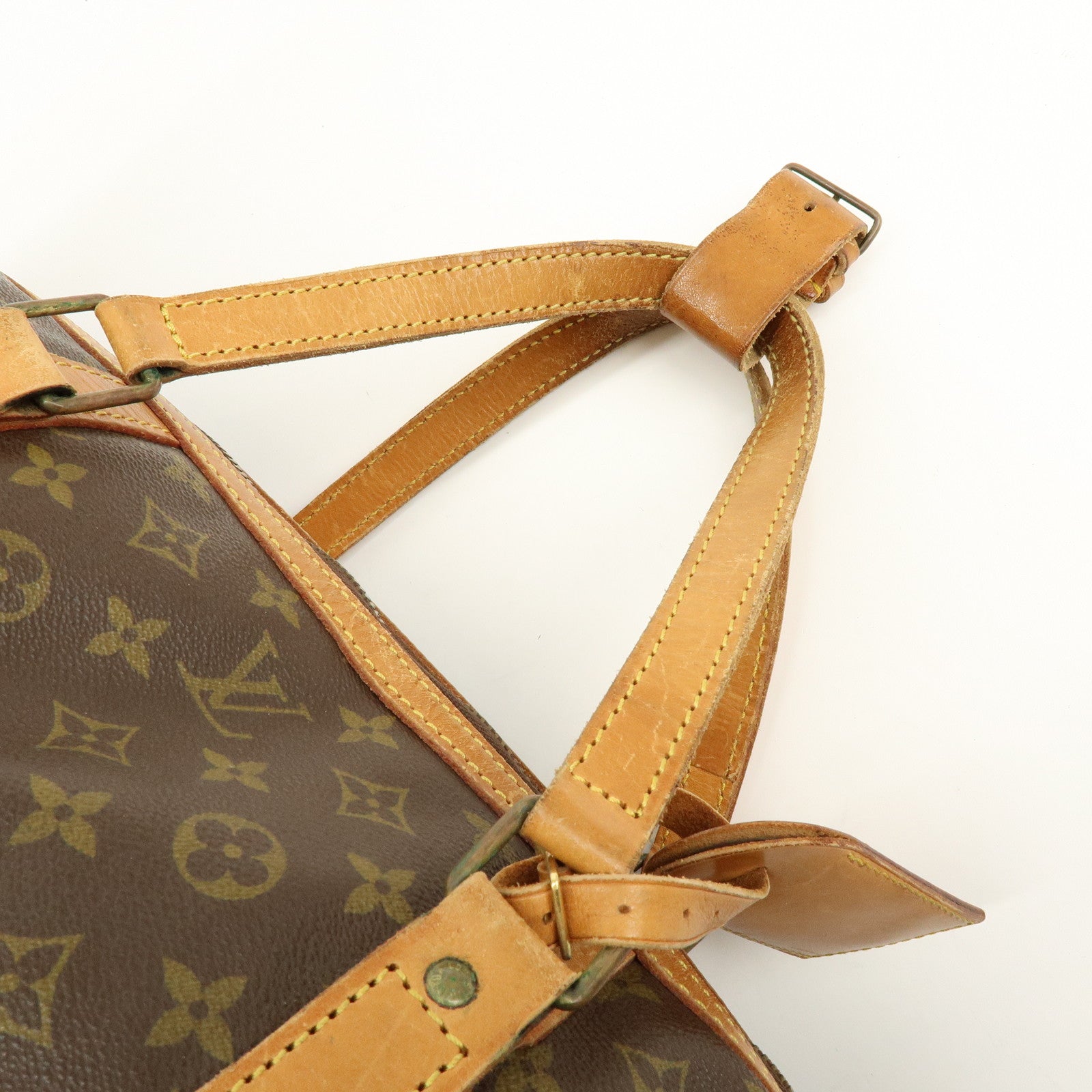 Louis Vuitton Monogram Sac Souple 55 Boston Bag Brown M41622
