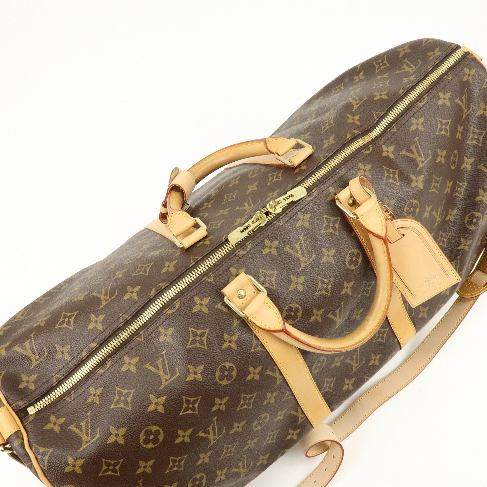 Louis Vuitton Monogram Keep All Bandouliere 55 Boston Bag M41414