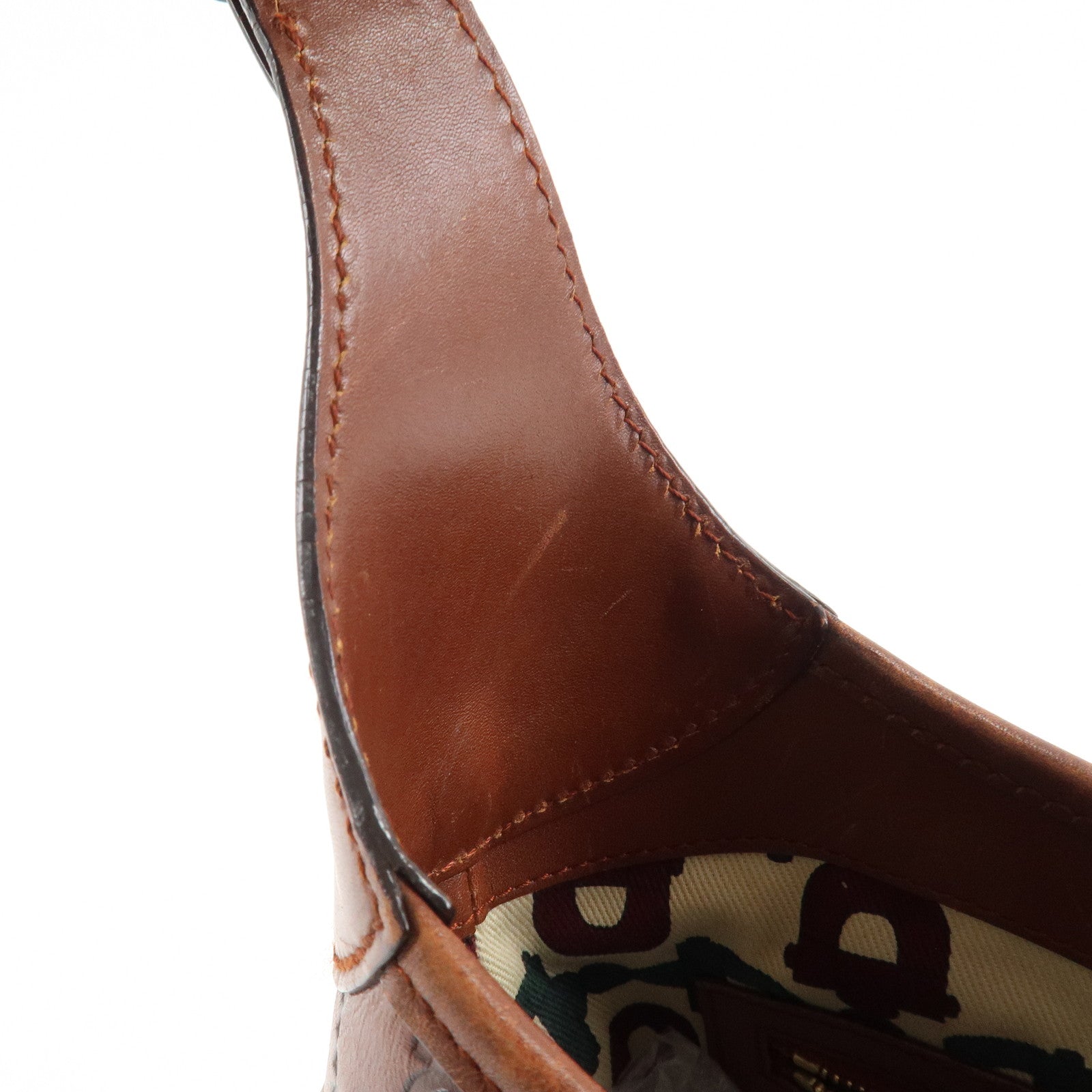 GUCCI Guccissima Leather Shoulder Bag Hand Bag Brown 145778 Used