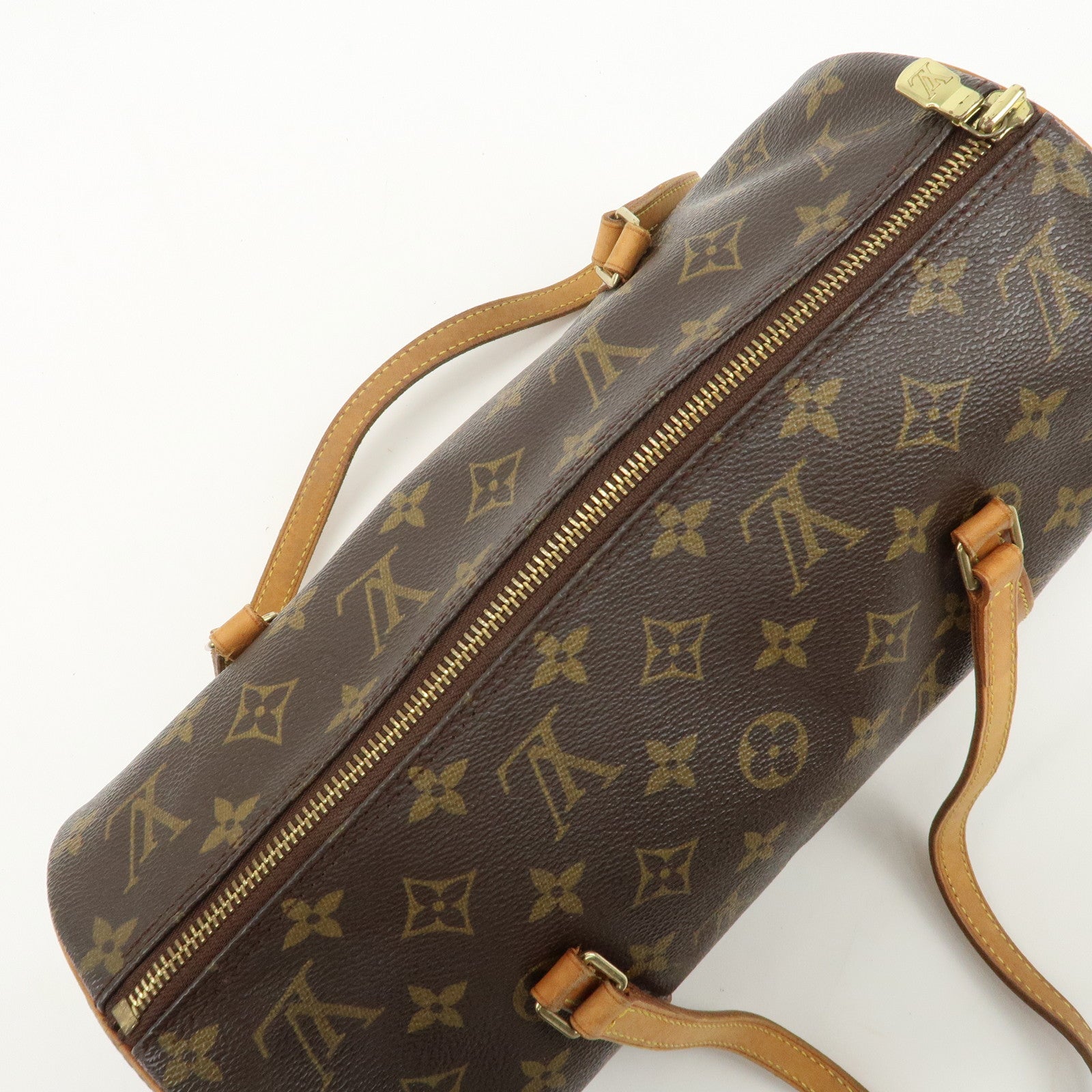 Louis Vuitton Monogram Papillon 30 Hand Bag New Style Brown M51385