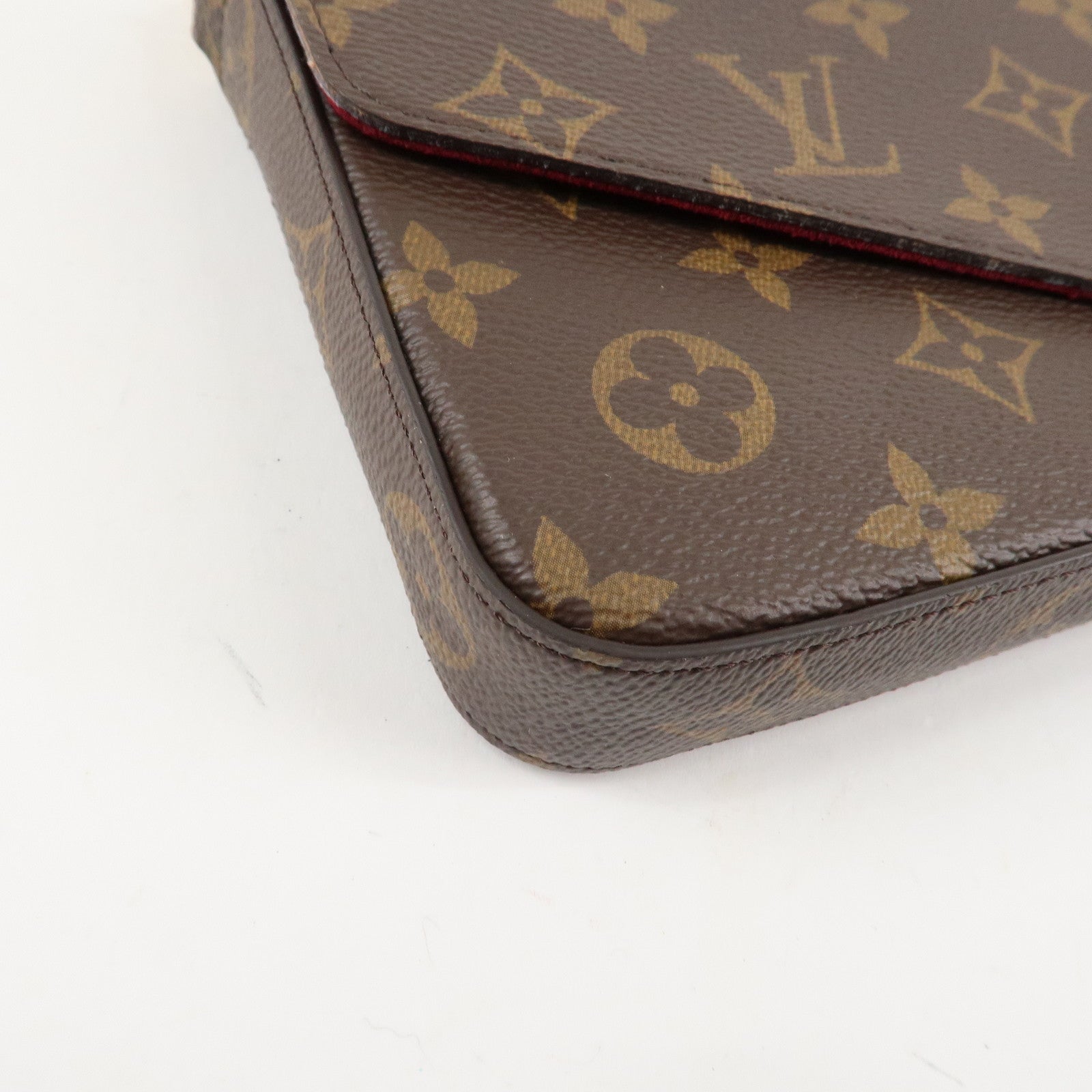 Louis Vuitton Monogram Pochette Félicie Shoulder Bag Brown M61276 Used