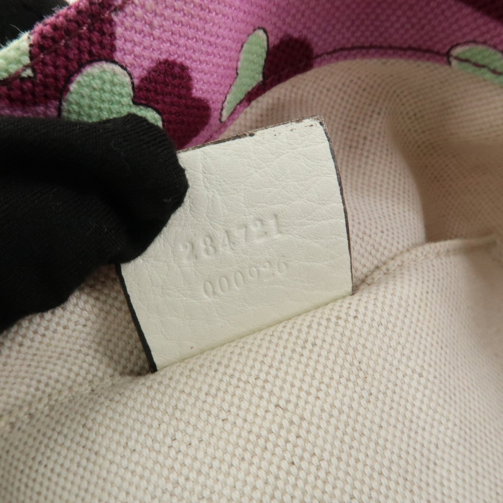 GUCCI Children's Canvas Leather Tote Bag Hand Bag Pink Ivory 284721 Used