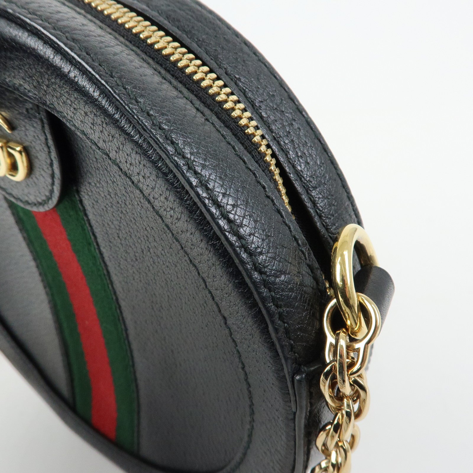 GUCCI Ophidia Sherry GG Marmont Mini Round Shoulder Bag 550618