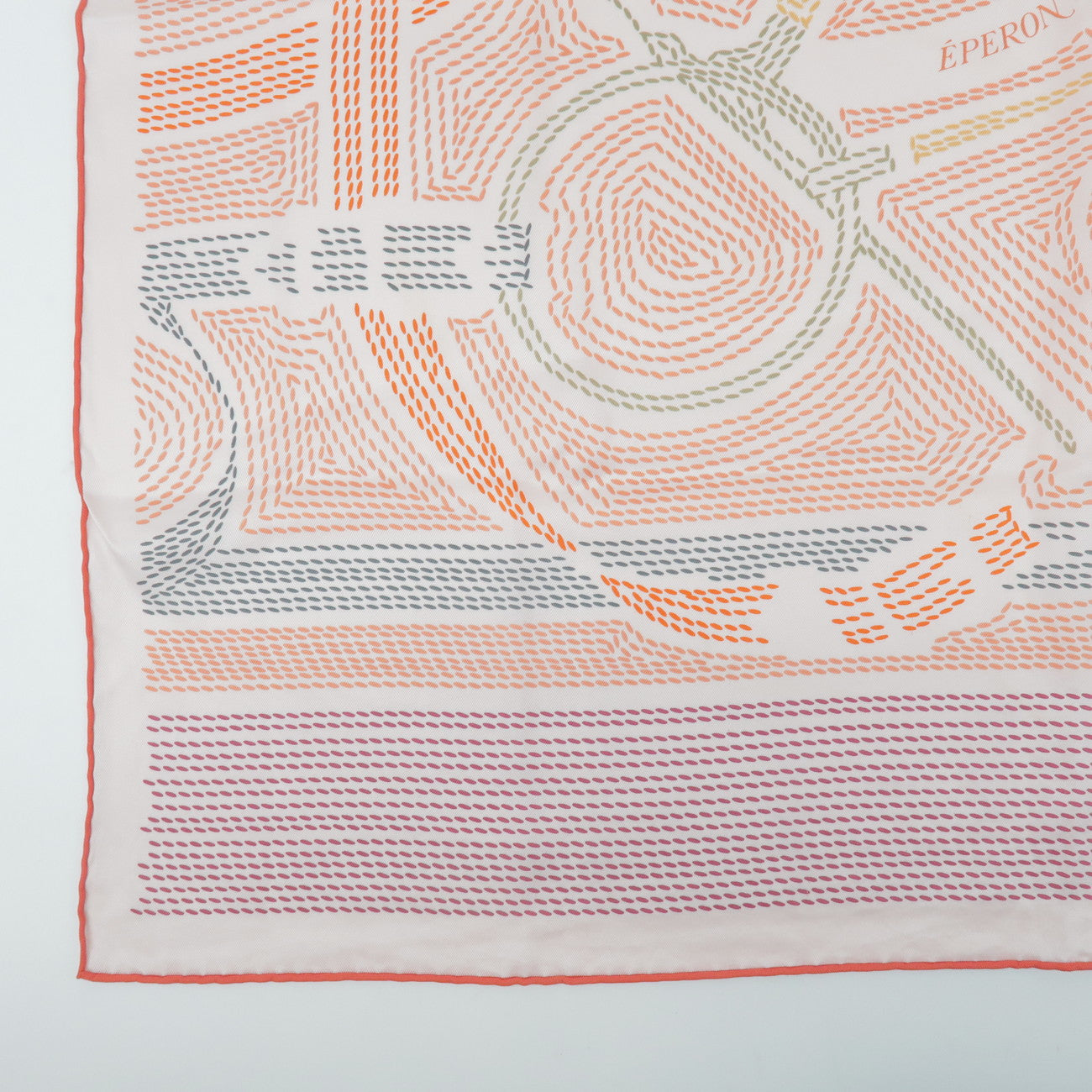 HERMES Carre 70 Silk 100% Set of 2 Scarves Red Pink