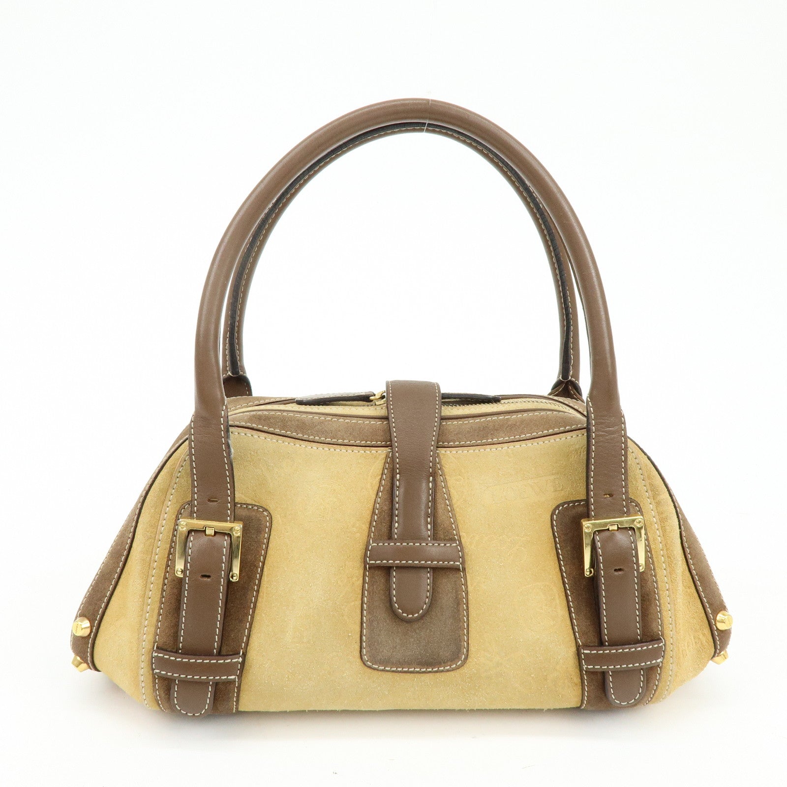 LOEWE Senda Suede Leather Shoulder Hand Bag 160ANIVERSARIO Brown
