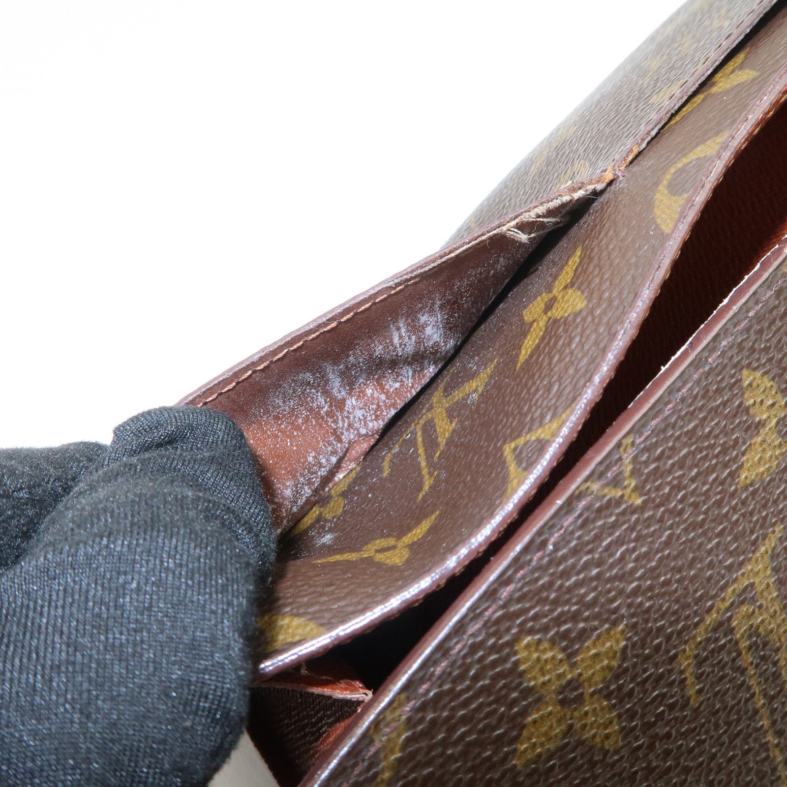 Louis Vuitton Monogram Epi Leather Set of 3 Long Wallet Brown Black