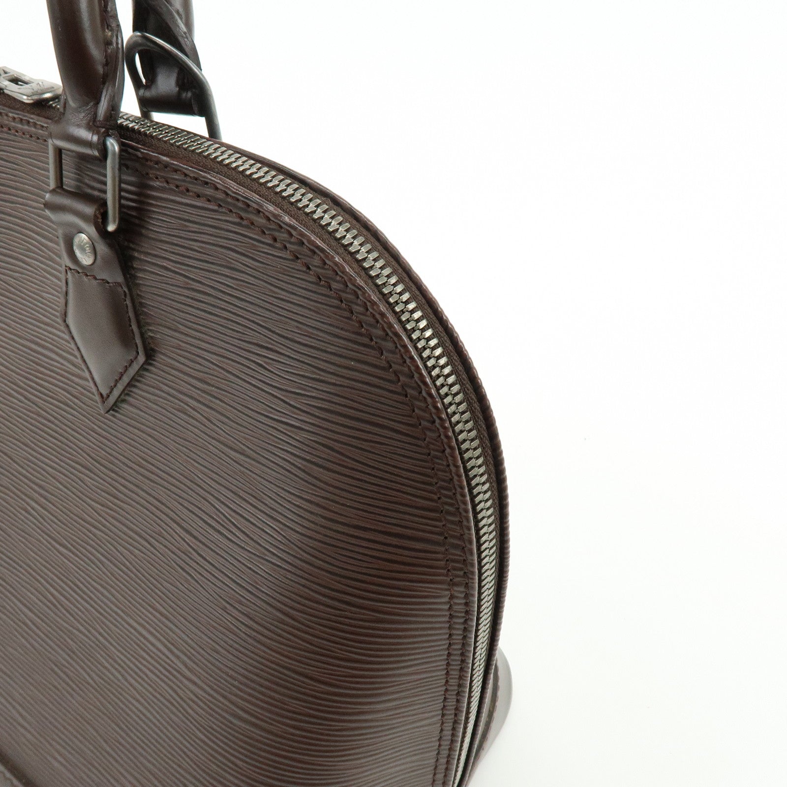 Louis Vuitton Epi Leather Alma Hand Bag Mocha Brown M5214D