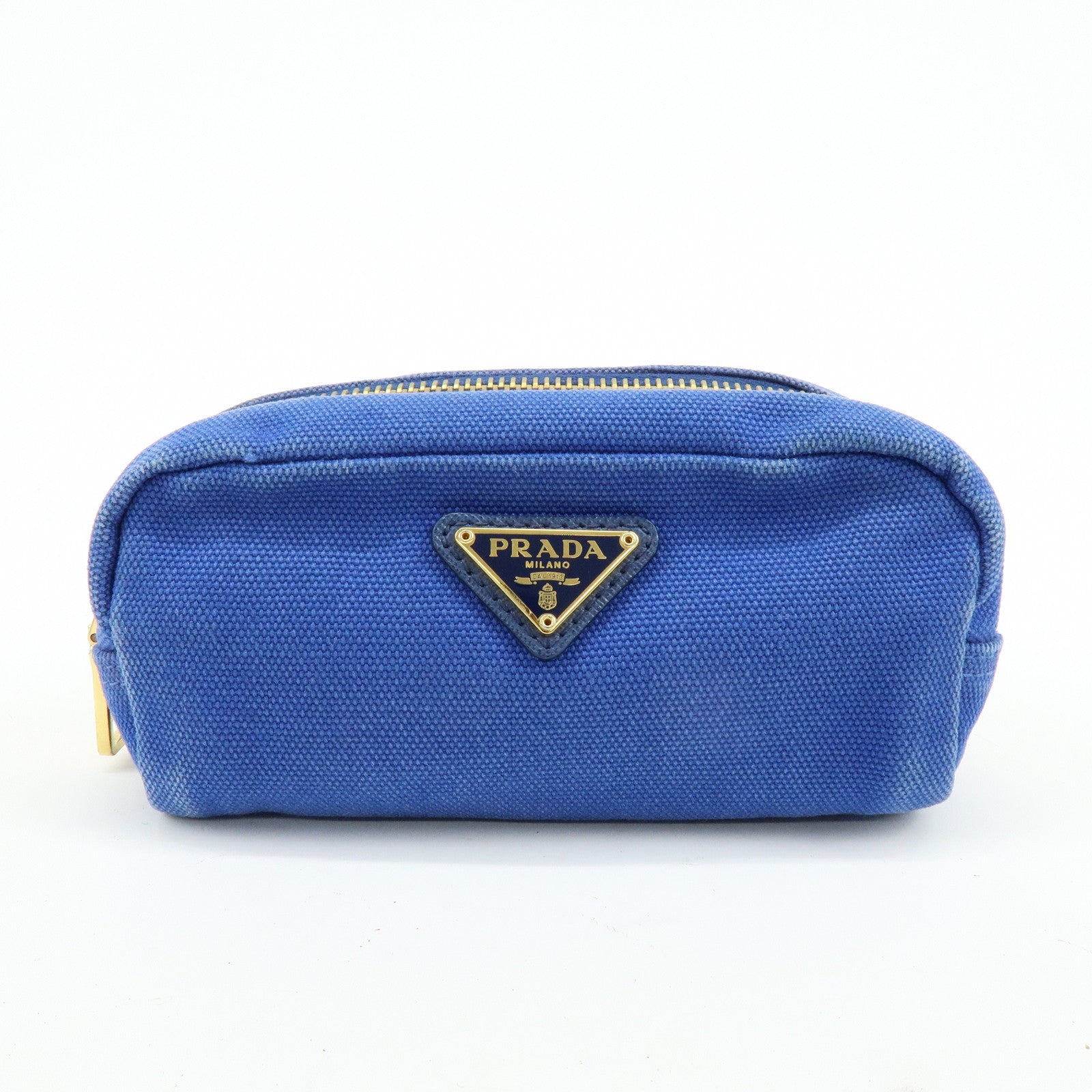 GUCCI PRADA MIUMIU Set of 3 Canvas Leather Pouch 29596/5N1681