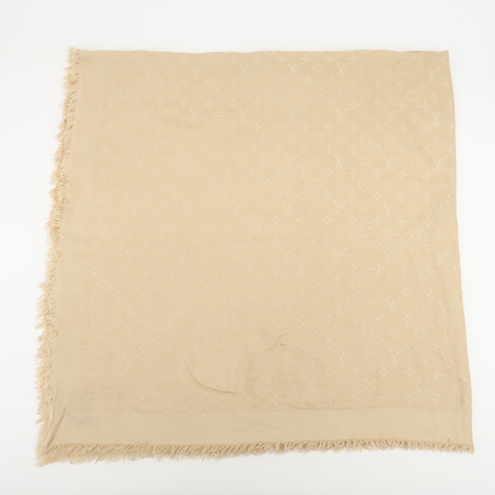 Louis Vuitton Monogram Wool Silk Shawl Dune M71360