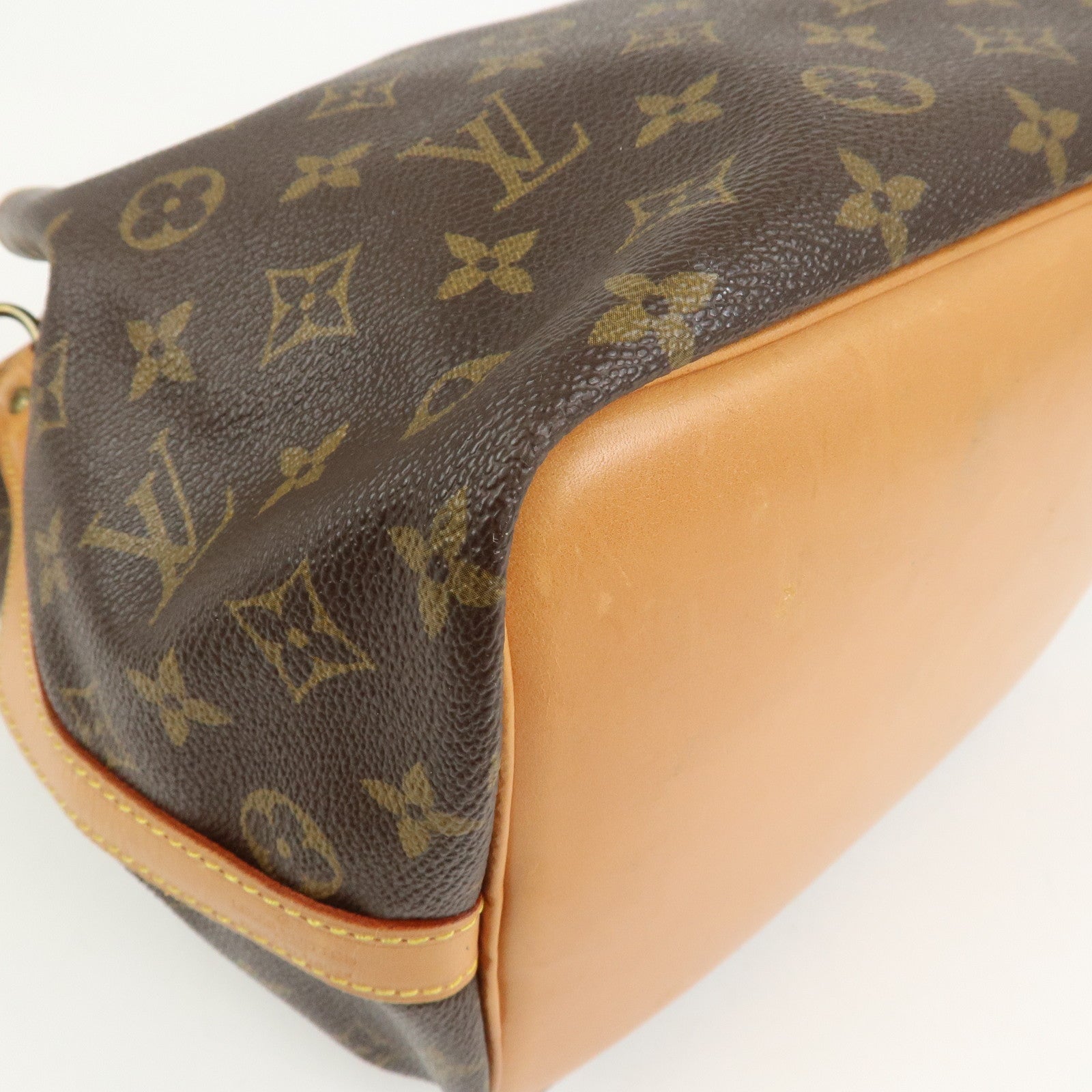 Louis Vuitton Monogram Canvas Petit Noe Shoulder Bag Brown M42226