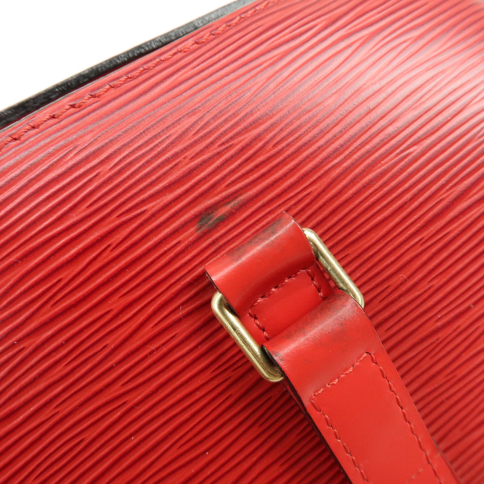 Louis Vuitton Epi Soufflot Hand Bag Castillian Red M52227