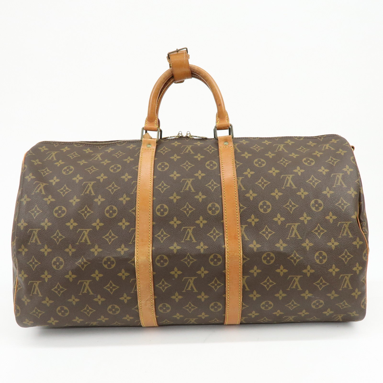 Louis Vuitton Monogram Keep All Bandouliere 55 Boston Bag M41414