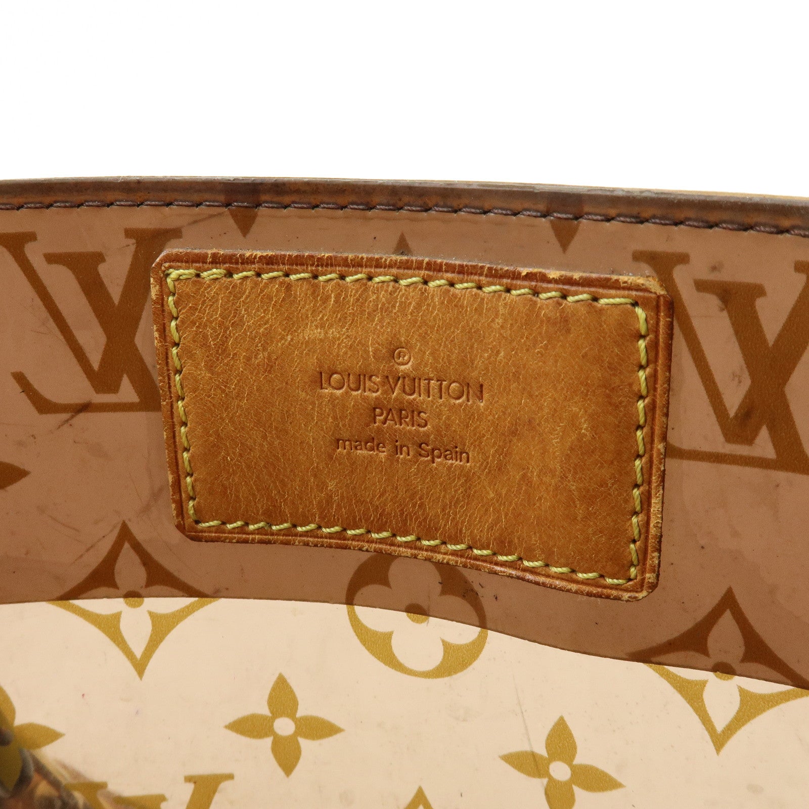 Louis Vuitton Monogram Cabas Ambre PM Tote Bag Clear Brown M92502