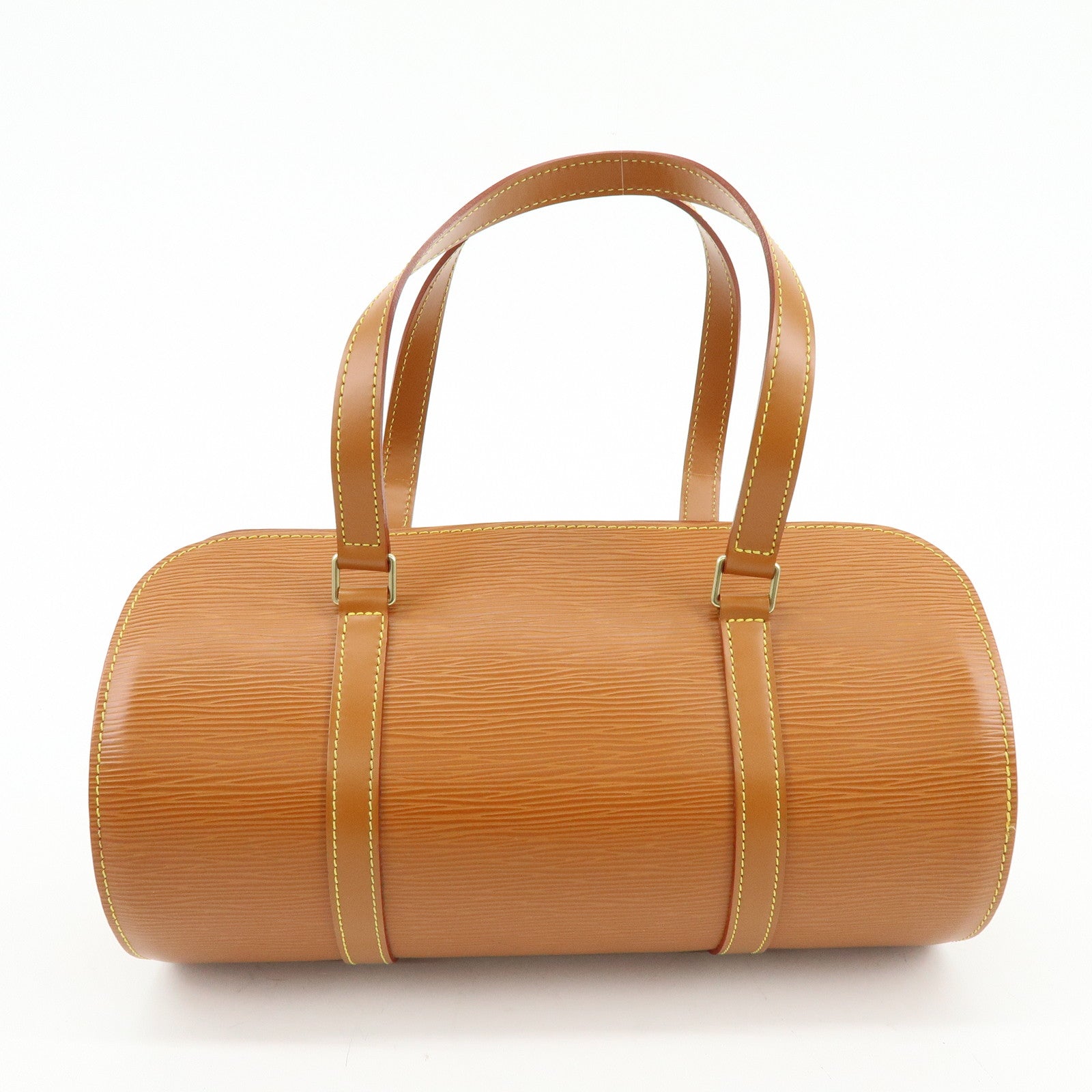 Louis Vuitton Epi Soufflot Hand Bag Shoulder Bag Zipang Gold M52228