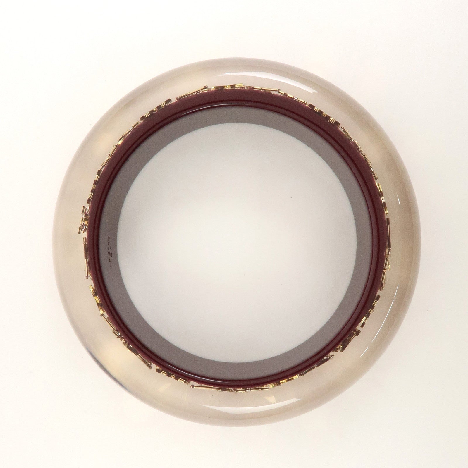 Louis Vuitton Monogram Inclusion GM Resin Bracelet Bangle Wine Red