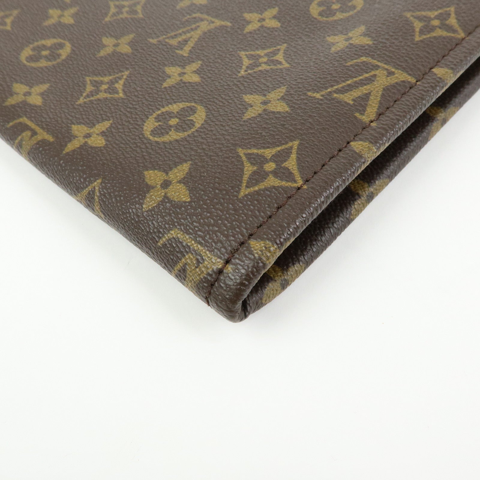 Louis Vuitton Monogram Posh Documents Clutch Bag Brown M53456