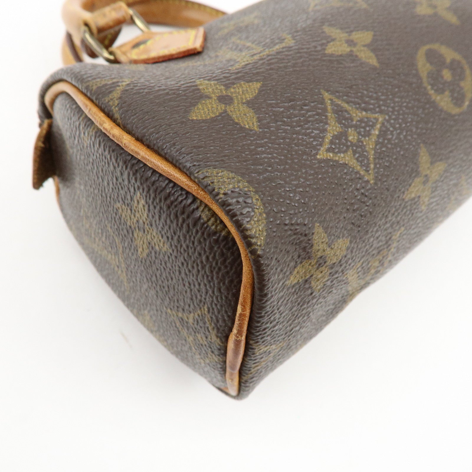 Louis Vuitton Monogram Mini Speedy Hand Bag Brown M41534