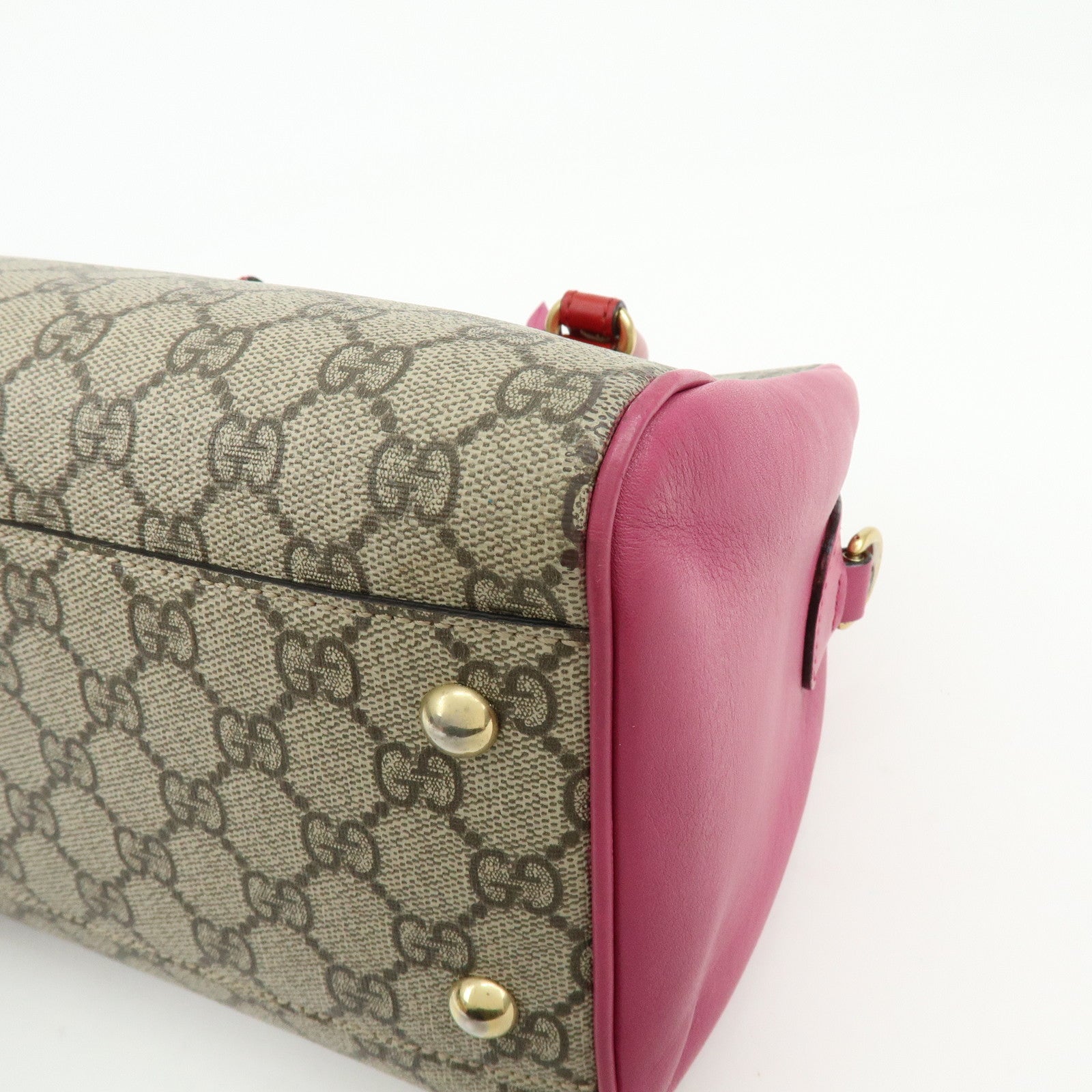 GUCCI GG Supreme Leather 2Way Bag Hand Bag Shoulder Bag 409529