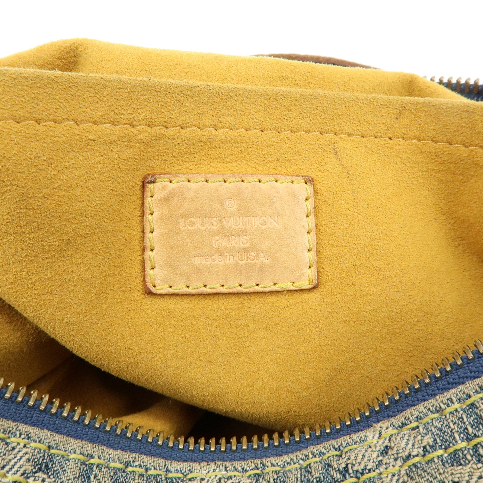 Louis Vuitton Monogram Denim Baggy GM Shoulder Bag Blue M95048
